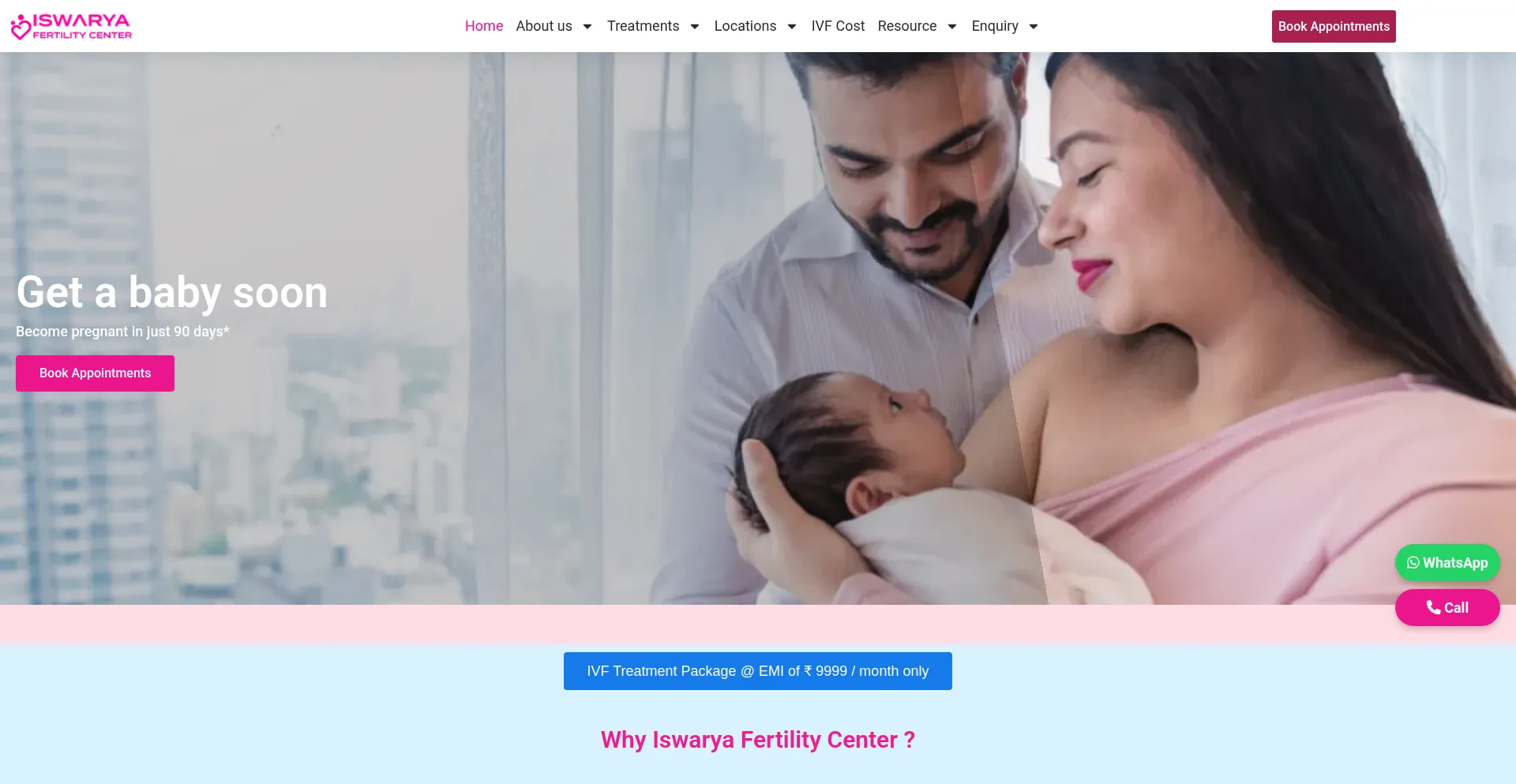 Iswaryafertility.com Screenshot