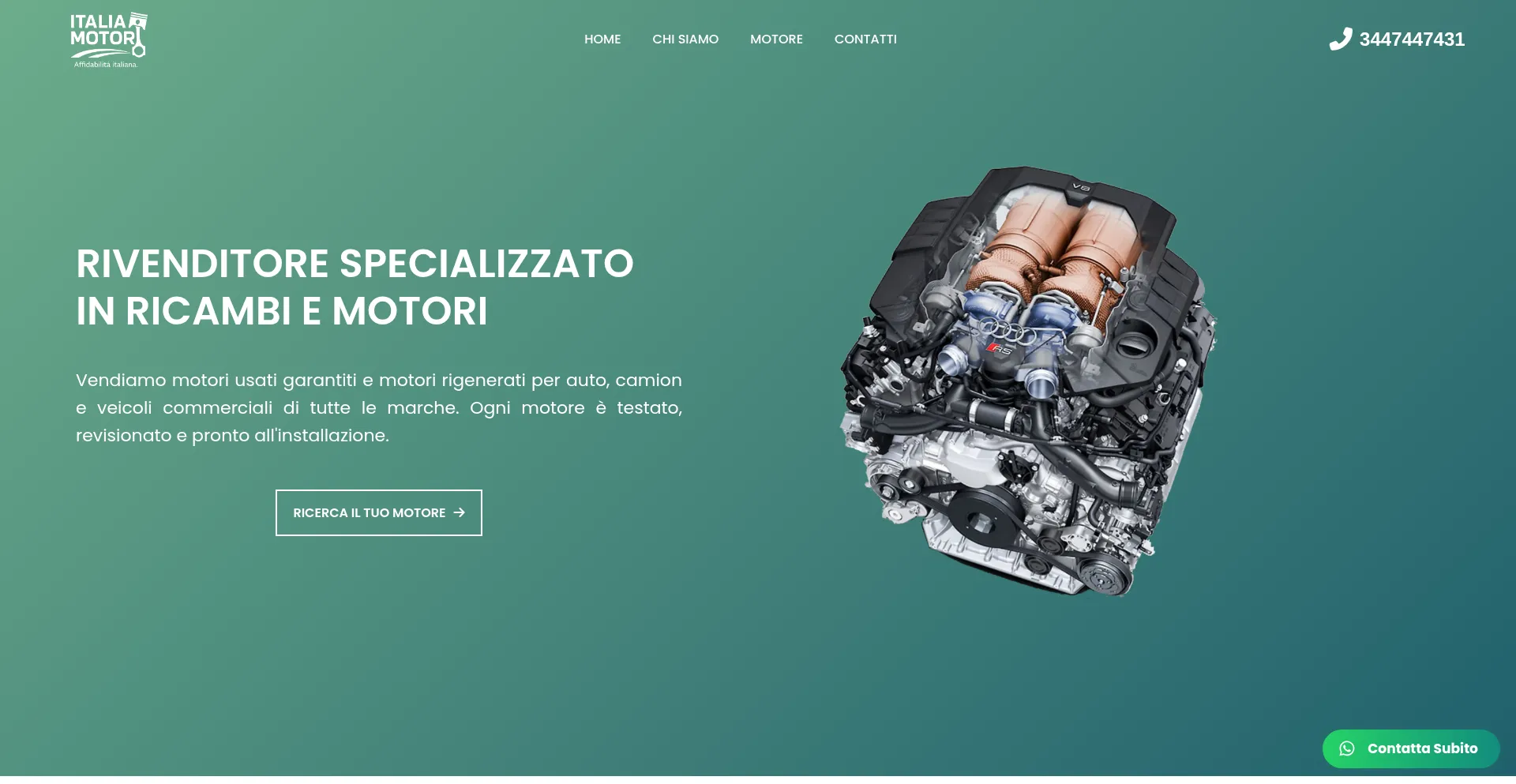 Website screenshot of Italia-motori.com
