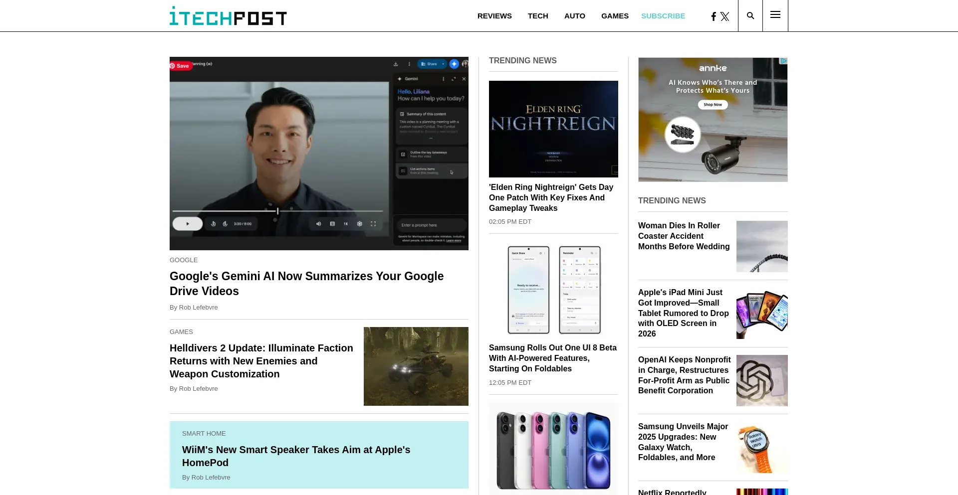 Website screenshot of Itechpost.com