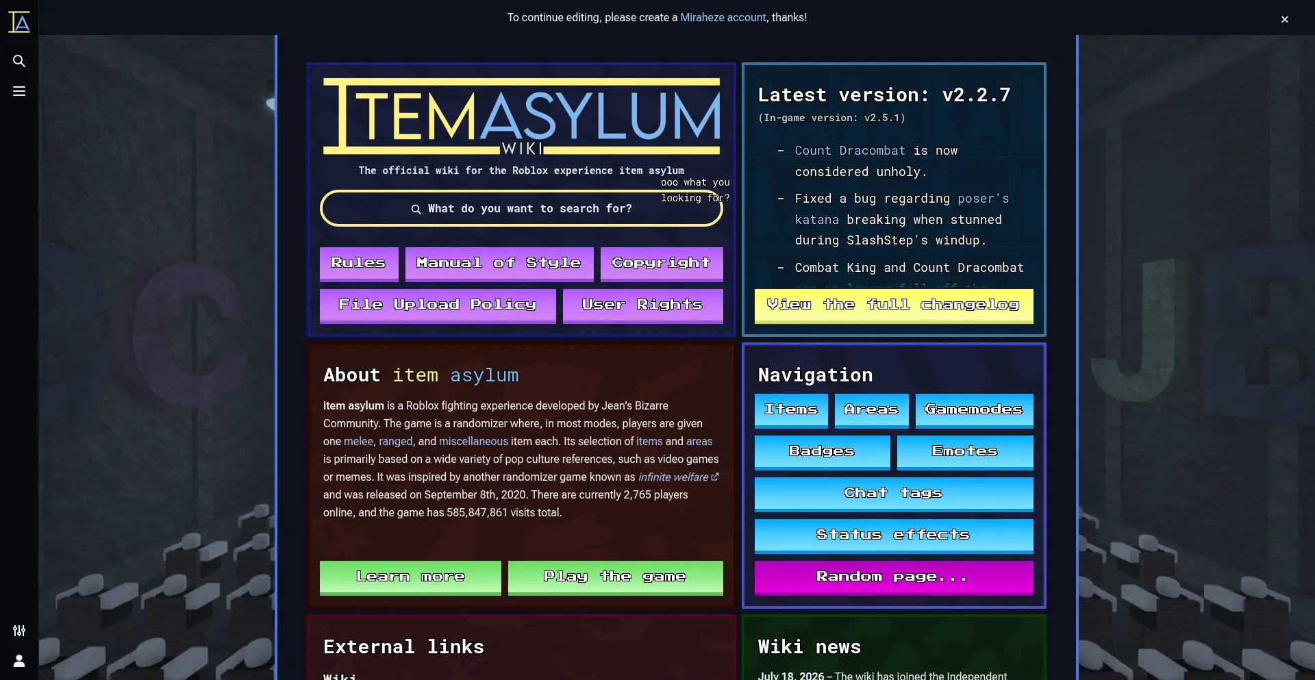 Itemasylum.wiki