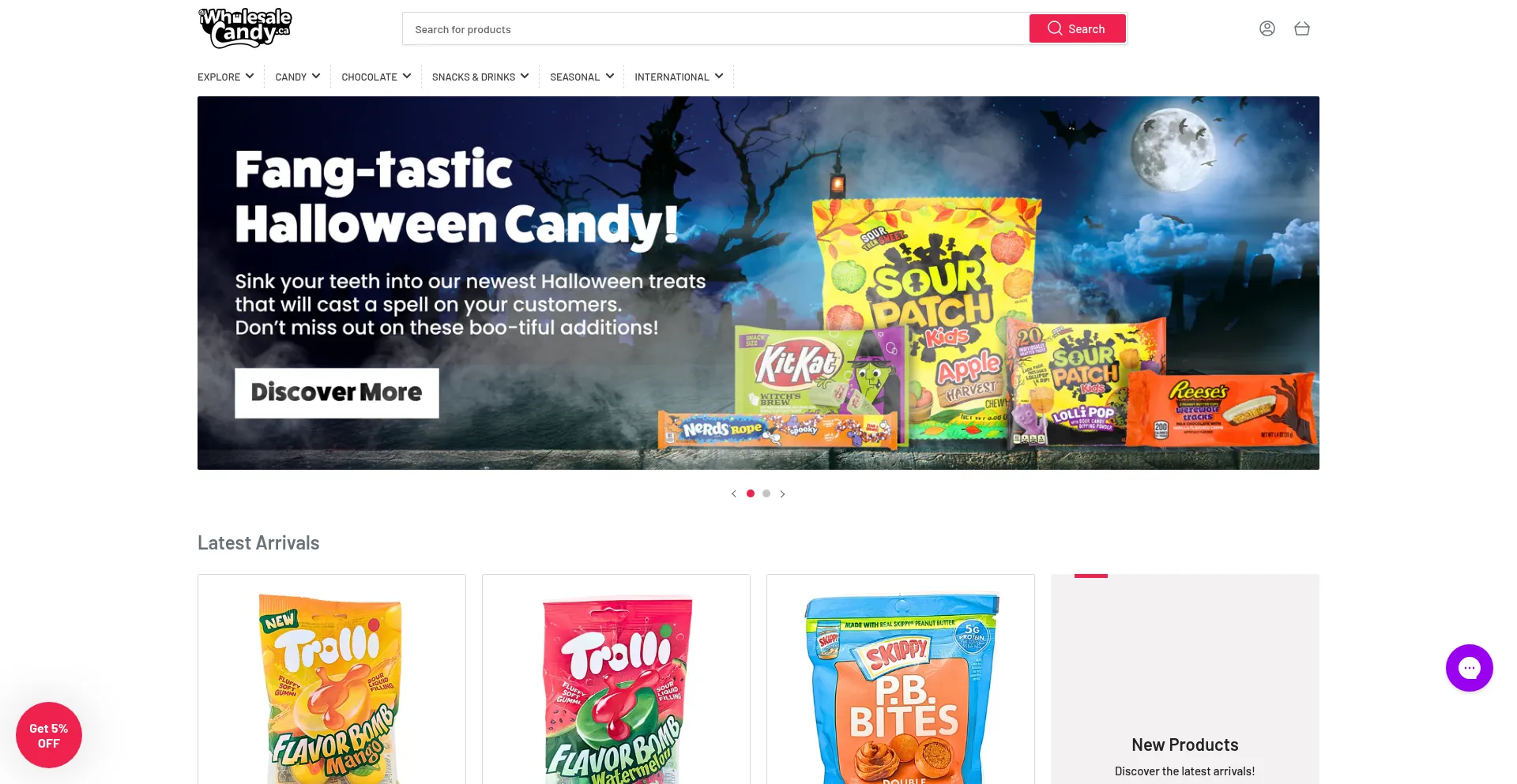 Iwholesalecandy.com Screenshot