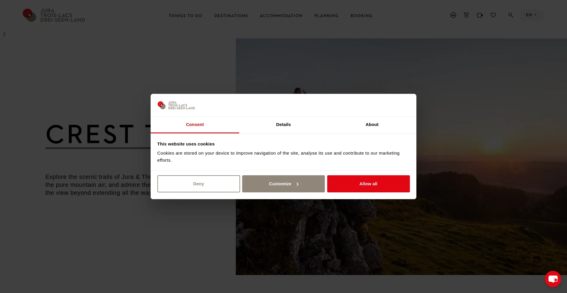Website screenshot of J3l.ch