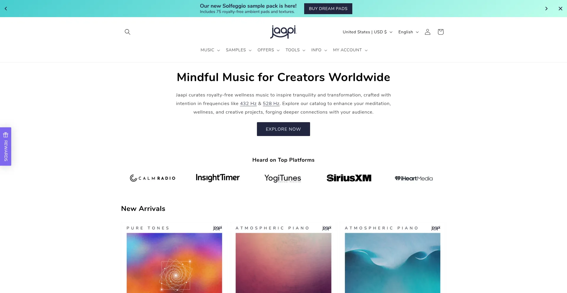 Website screenshot of Jaapi.media