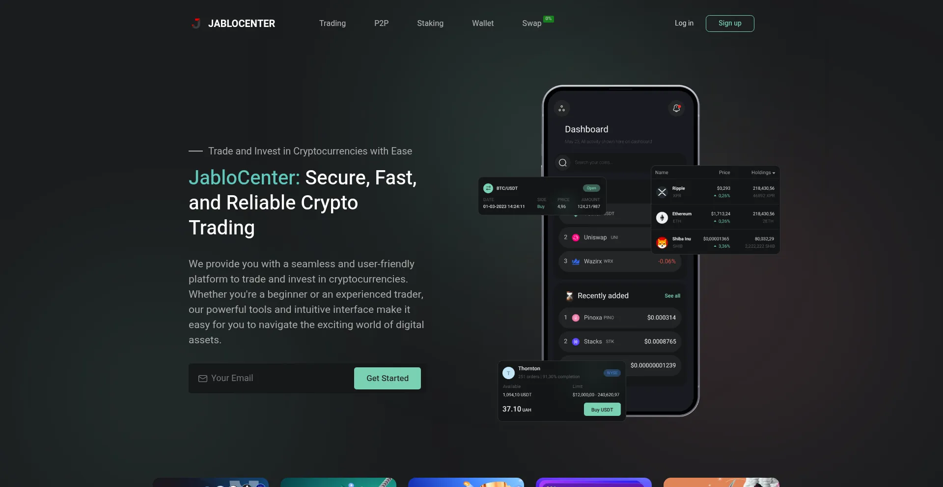 Website screenshot of Jablocenter.com