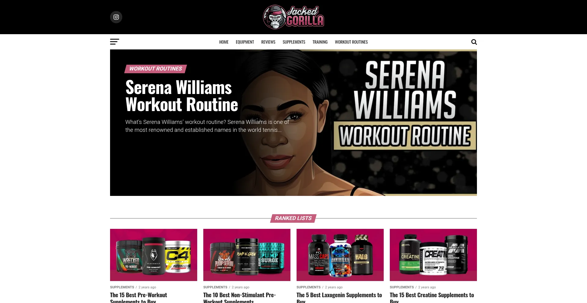 Jackedgorilla.com Screenshot