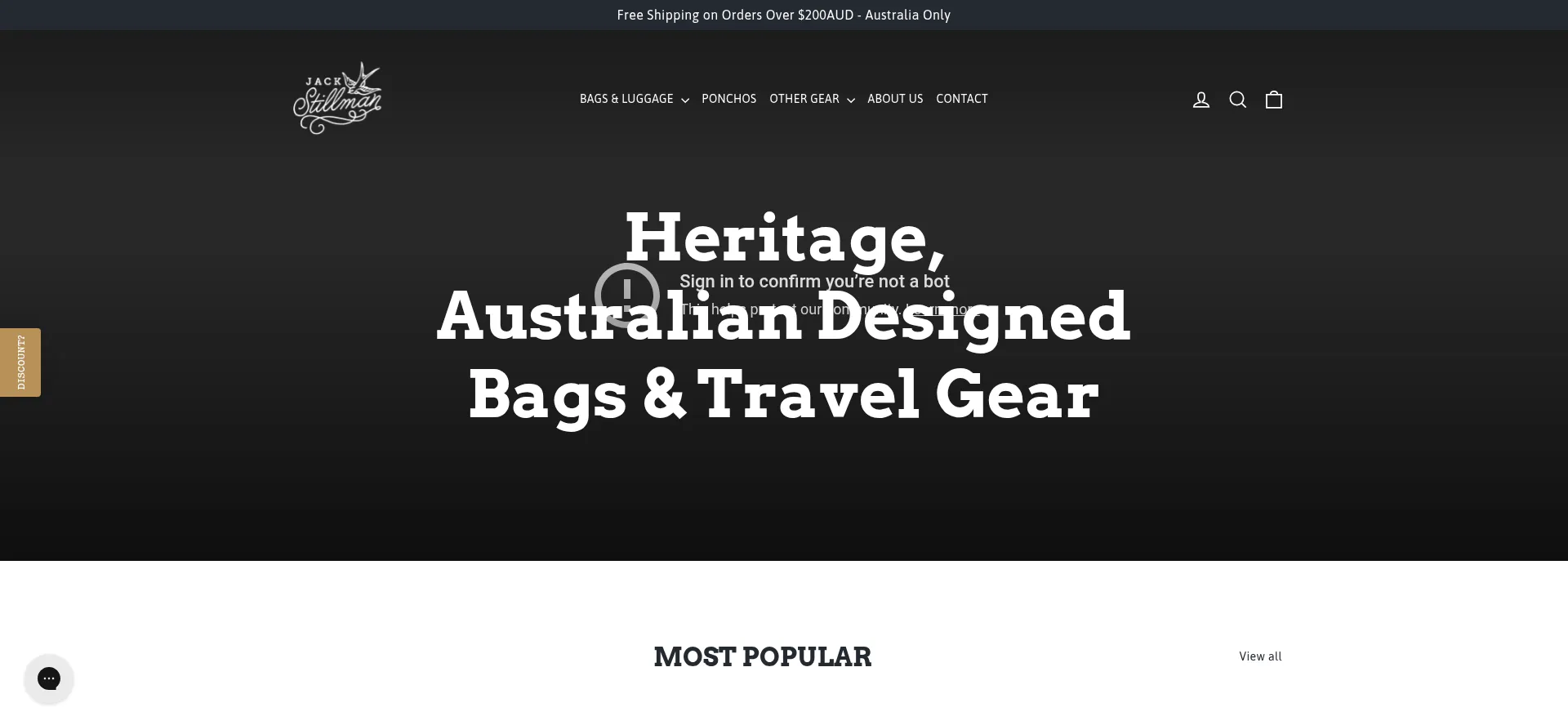 Website screenshot of Jackstillman.com.au