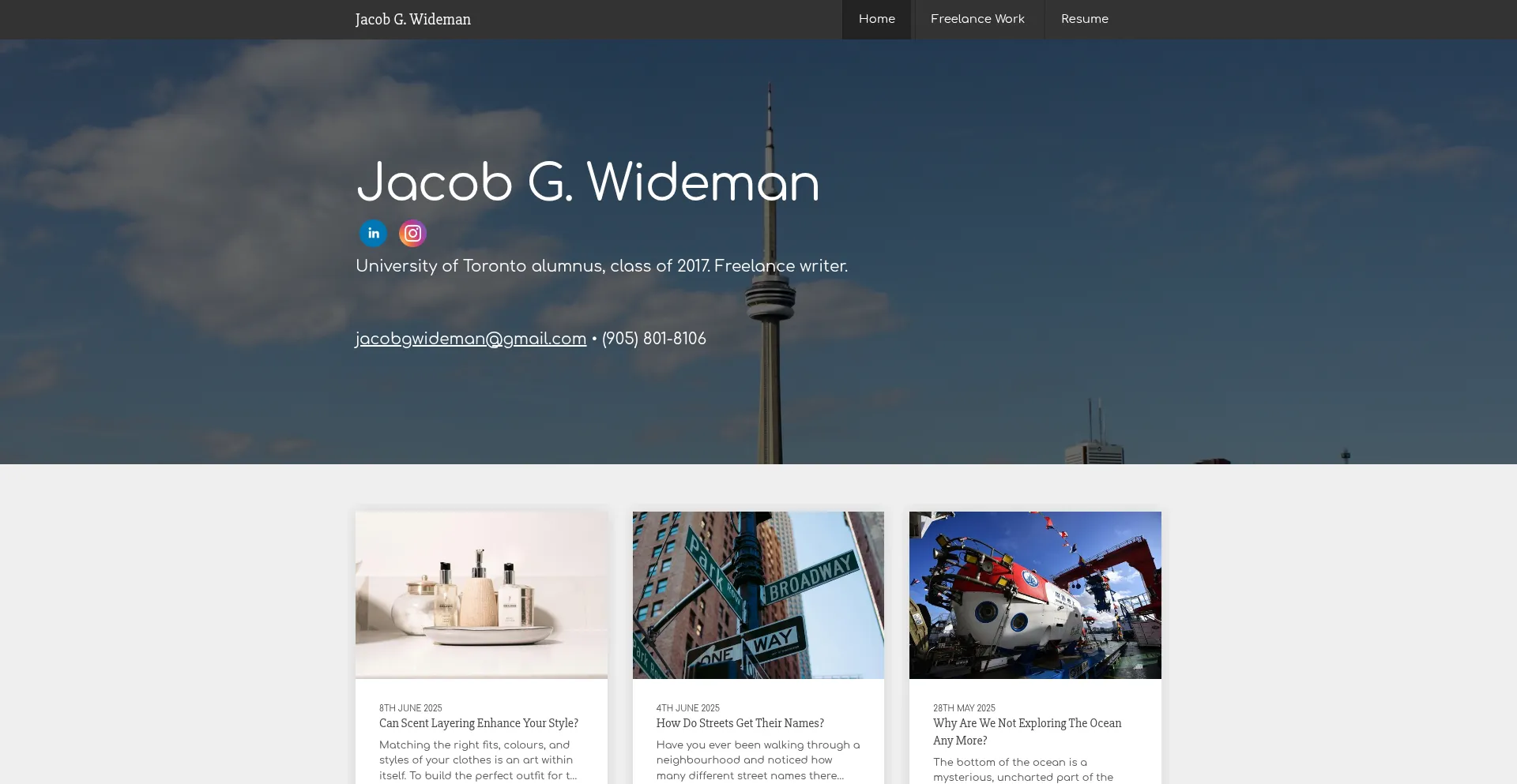 Jacobgwideman.com