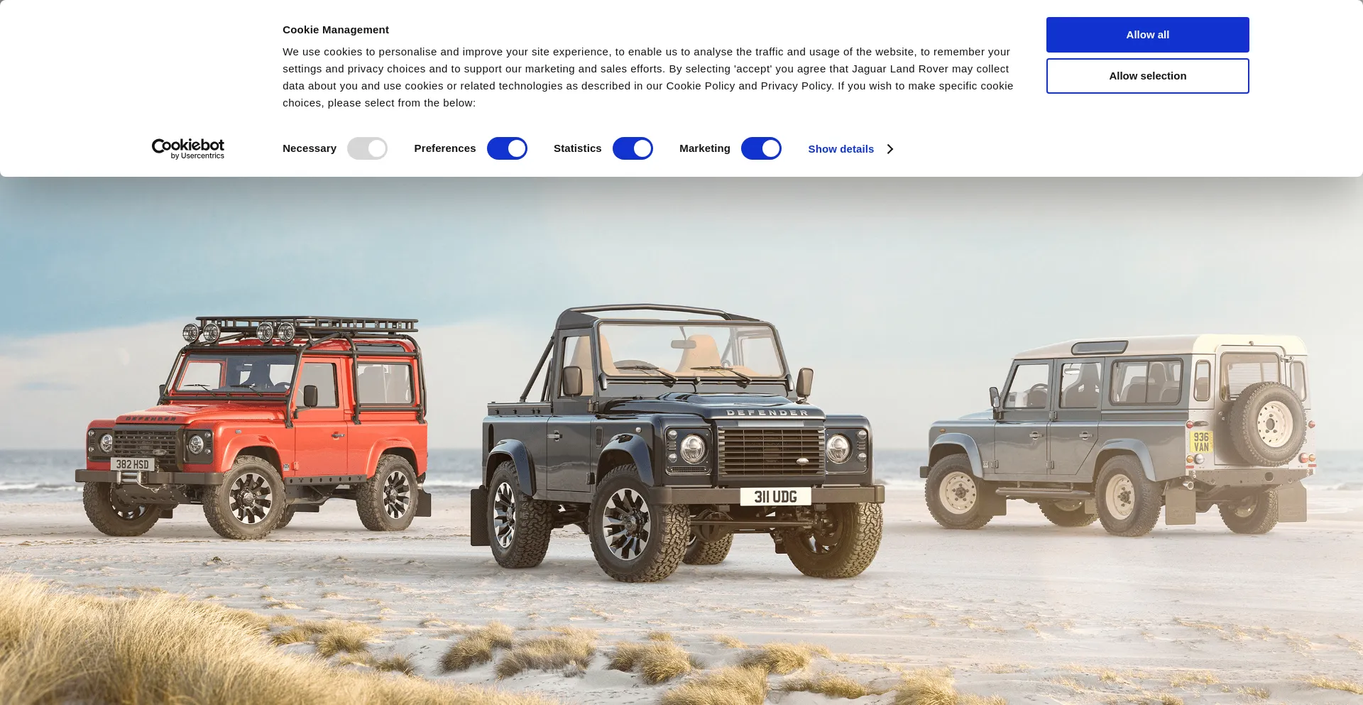 Website screenshot of Jaguarlandroverclassic.com