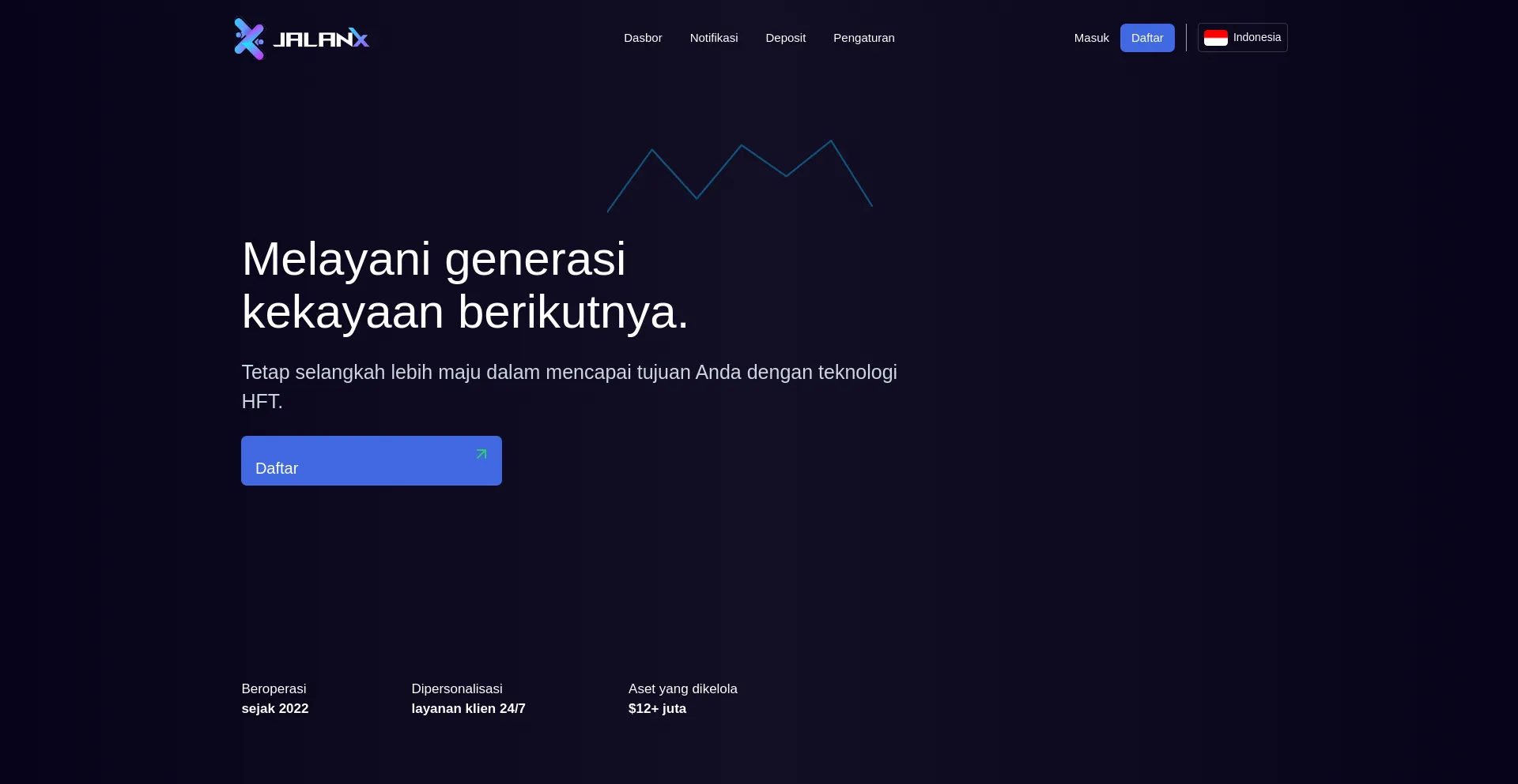 Website screenshot of Jalan.ltd