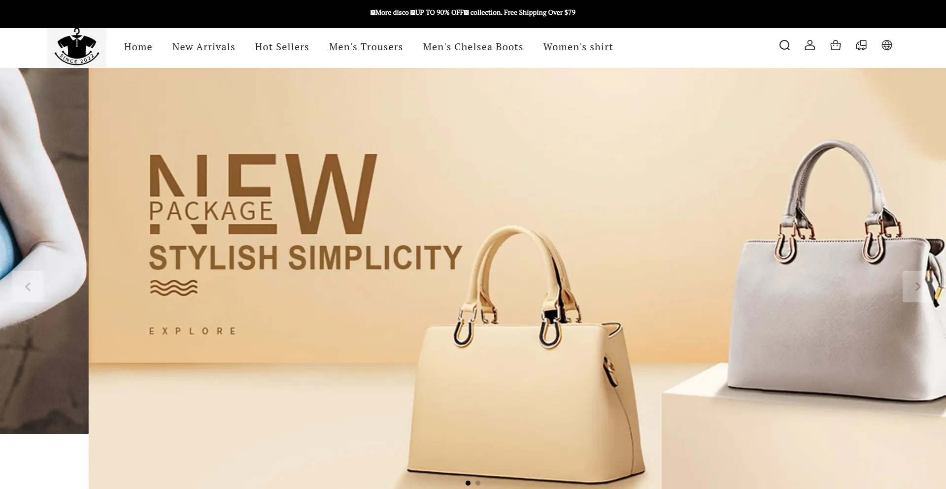 Website screenshot of Janieandjack-outletshop.com