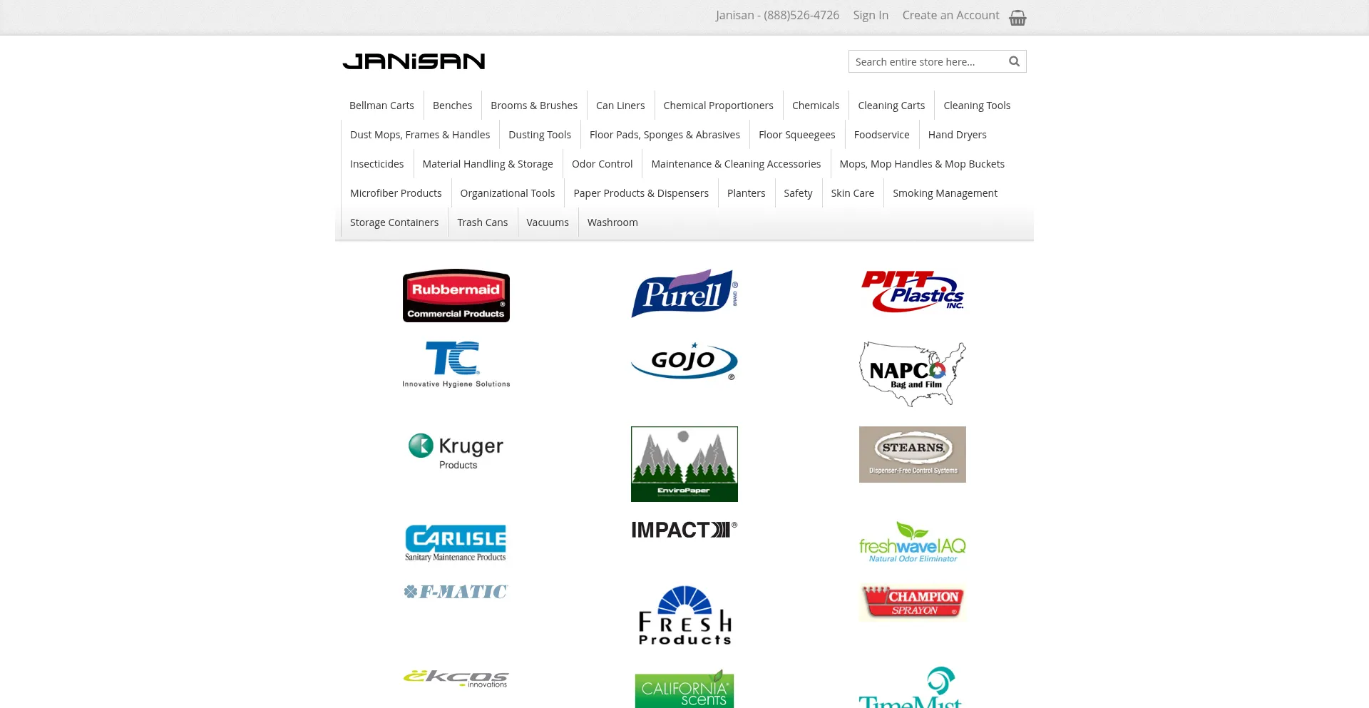 Website screenshot of Janisan.com