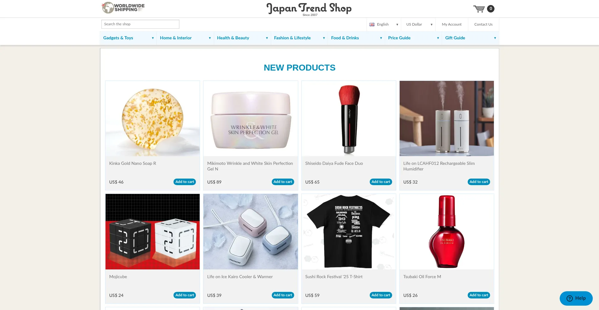 Japantrendshop.com Screenshot