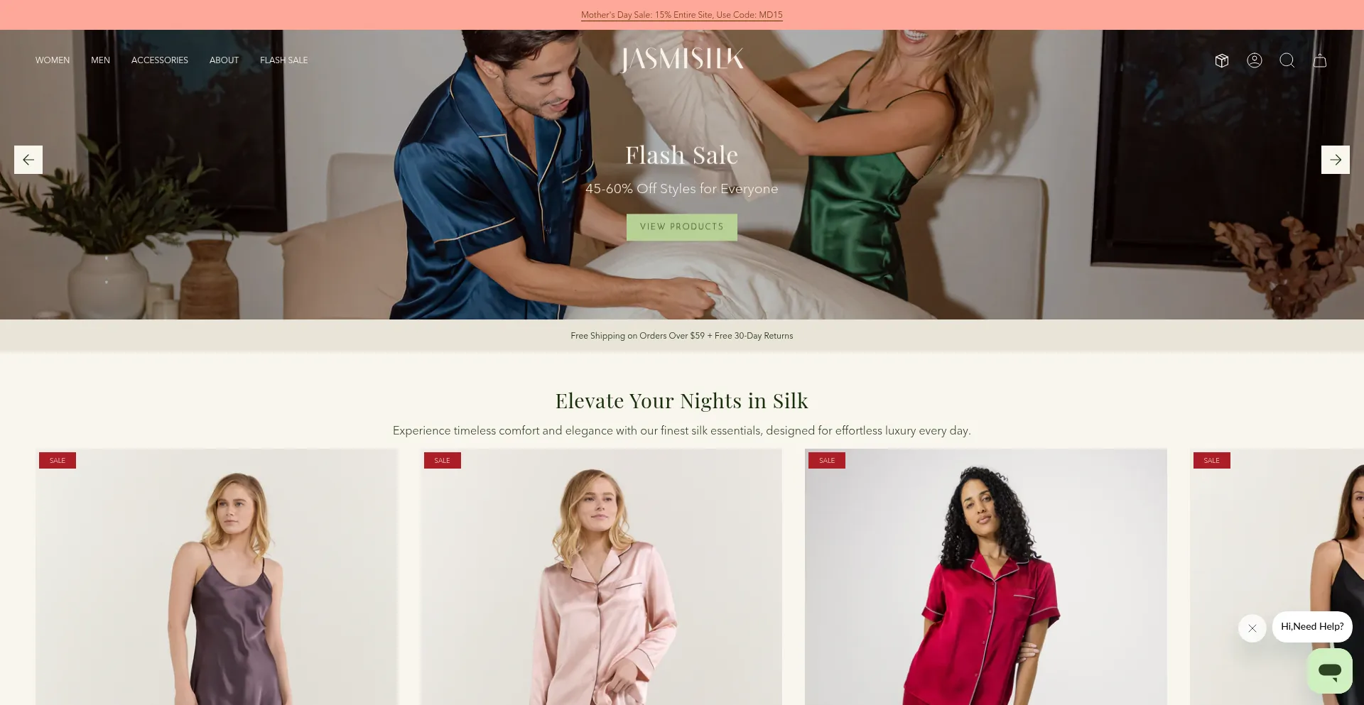 Website screenshot of Jasmisilk.com