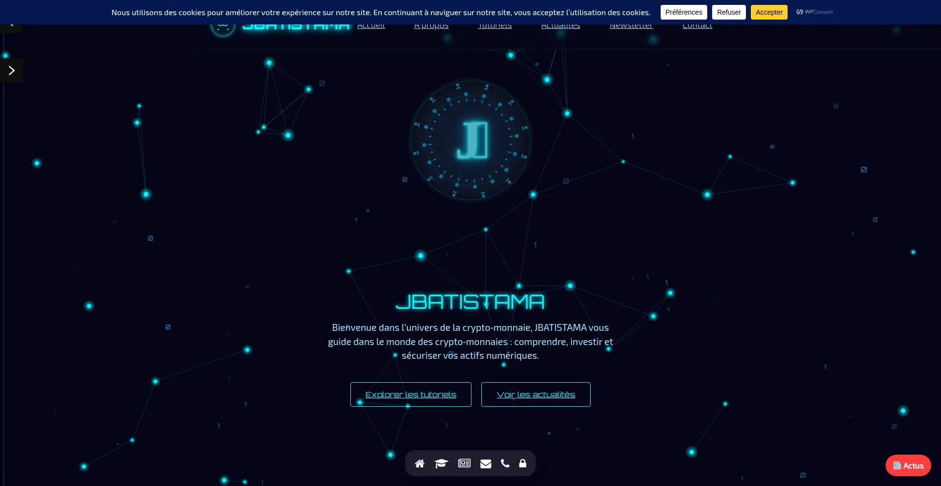 Website screenshot of Jbatistama.com