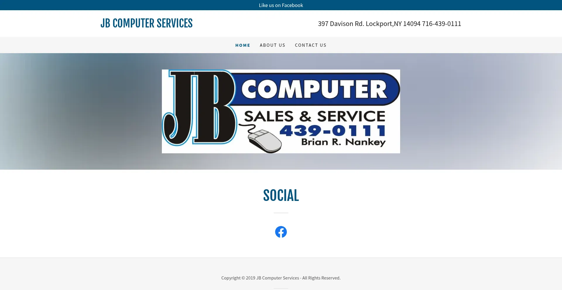 Website screenshot of Jbcomputers.com