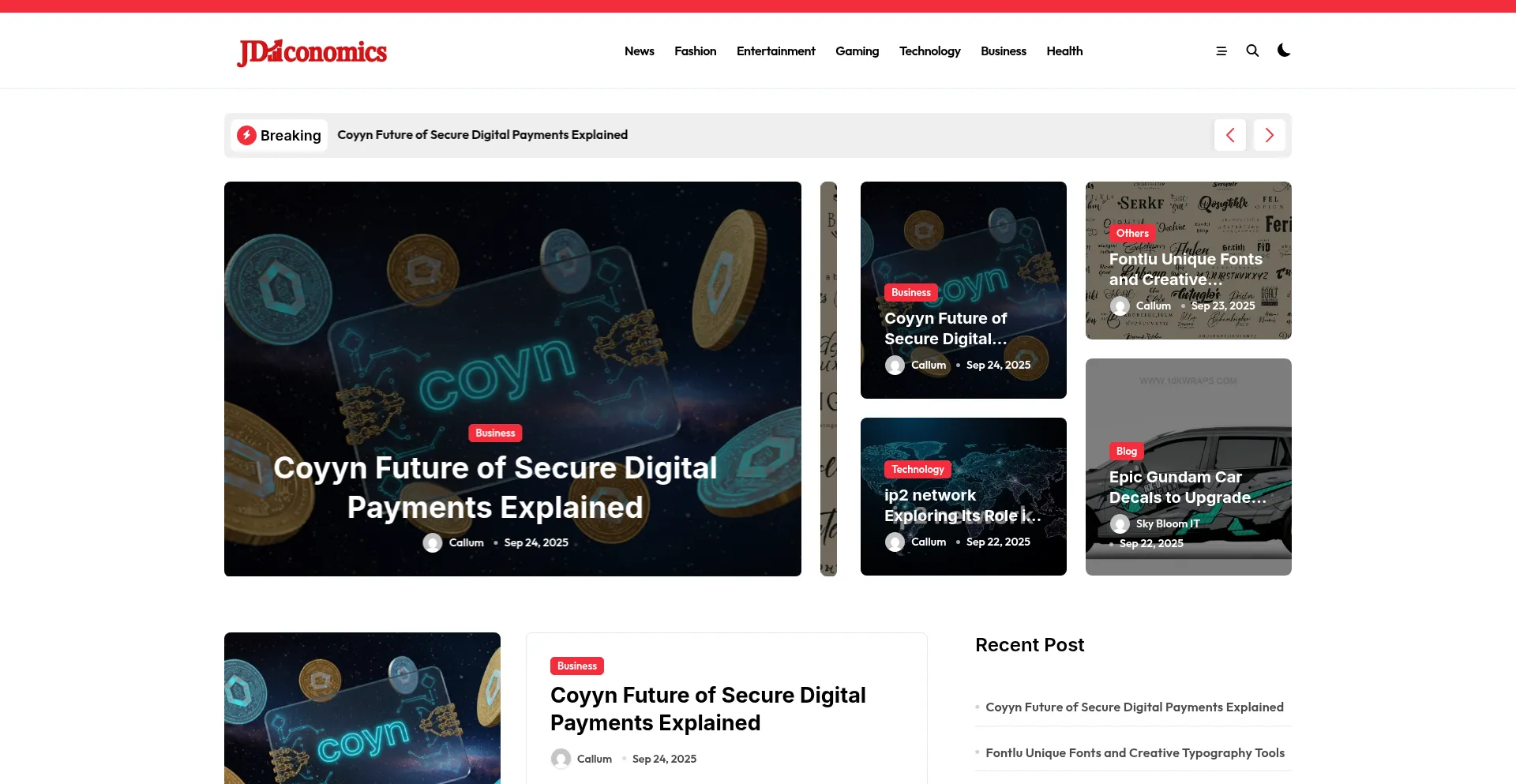 Jdeconomics.com Screenshot