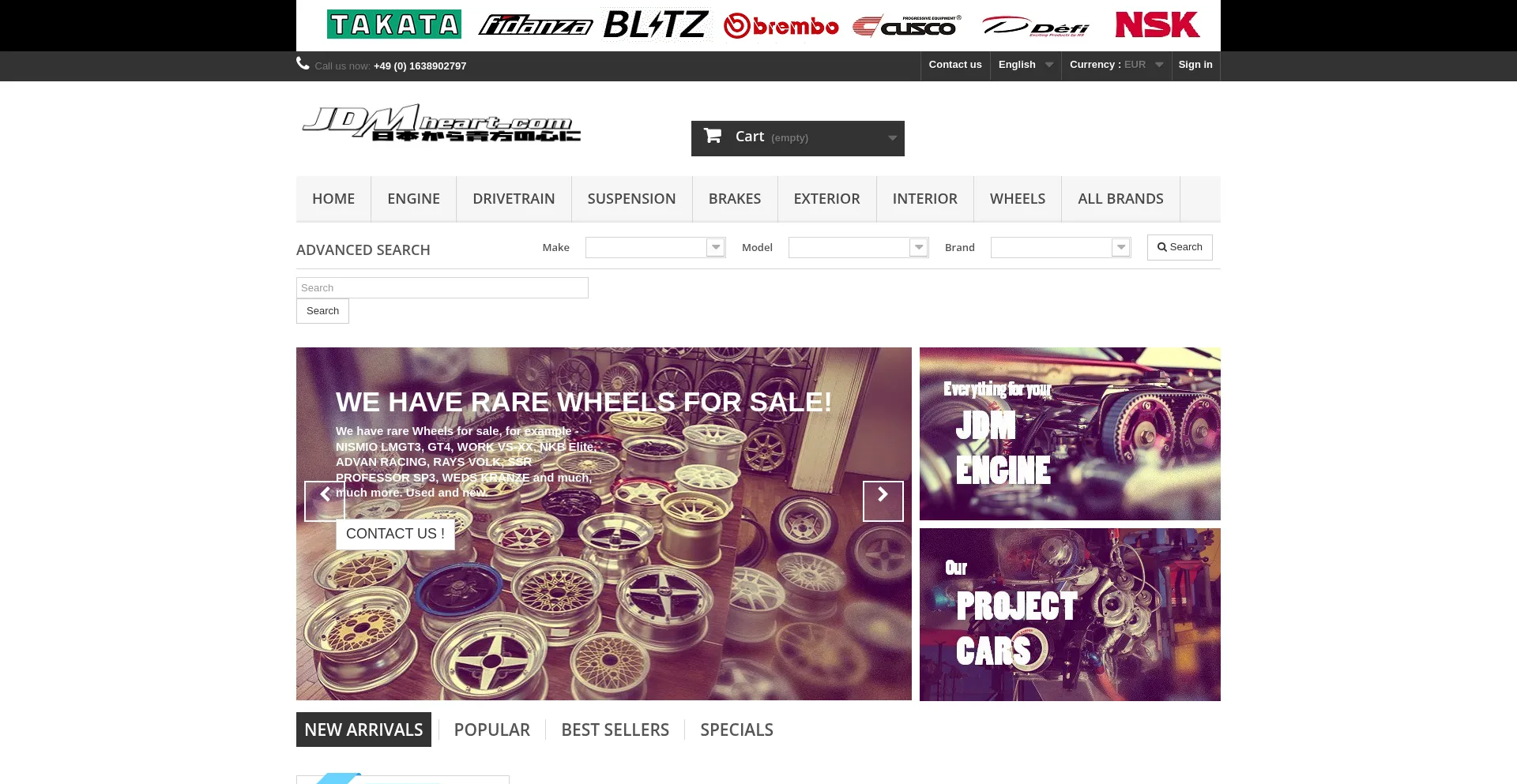 Website screenshot of Jdmheart.com
