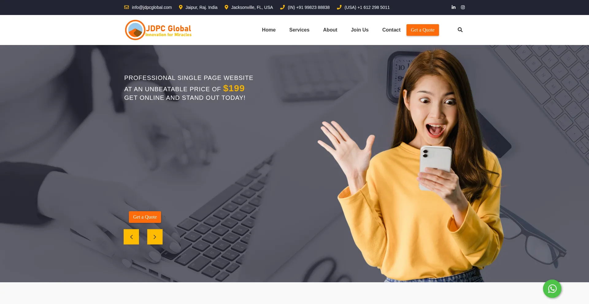 Jdpcglobal.com Screenshot