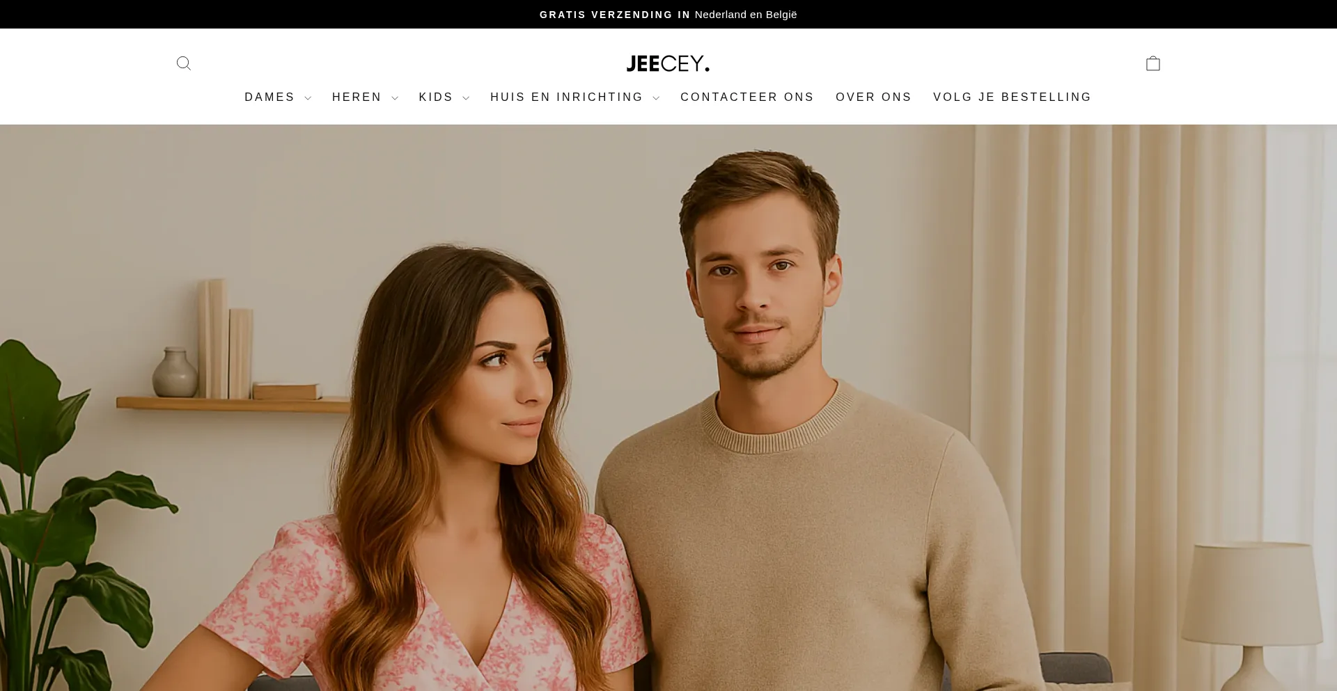 Website screenshot of Jeecey.nl