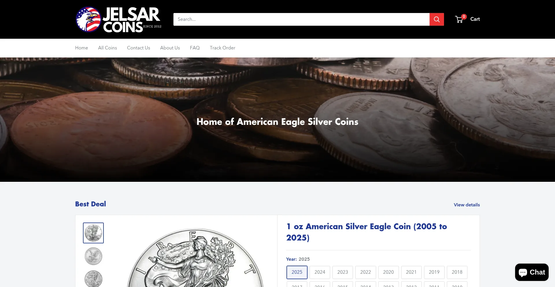 Website screenshot of Jelsar.com