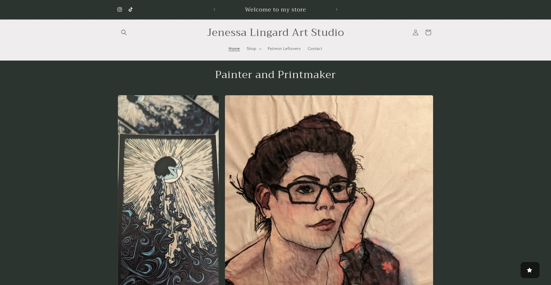 Jenessalingard.com Screenshot
