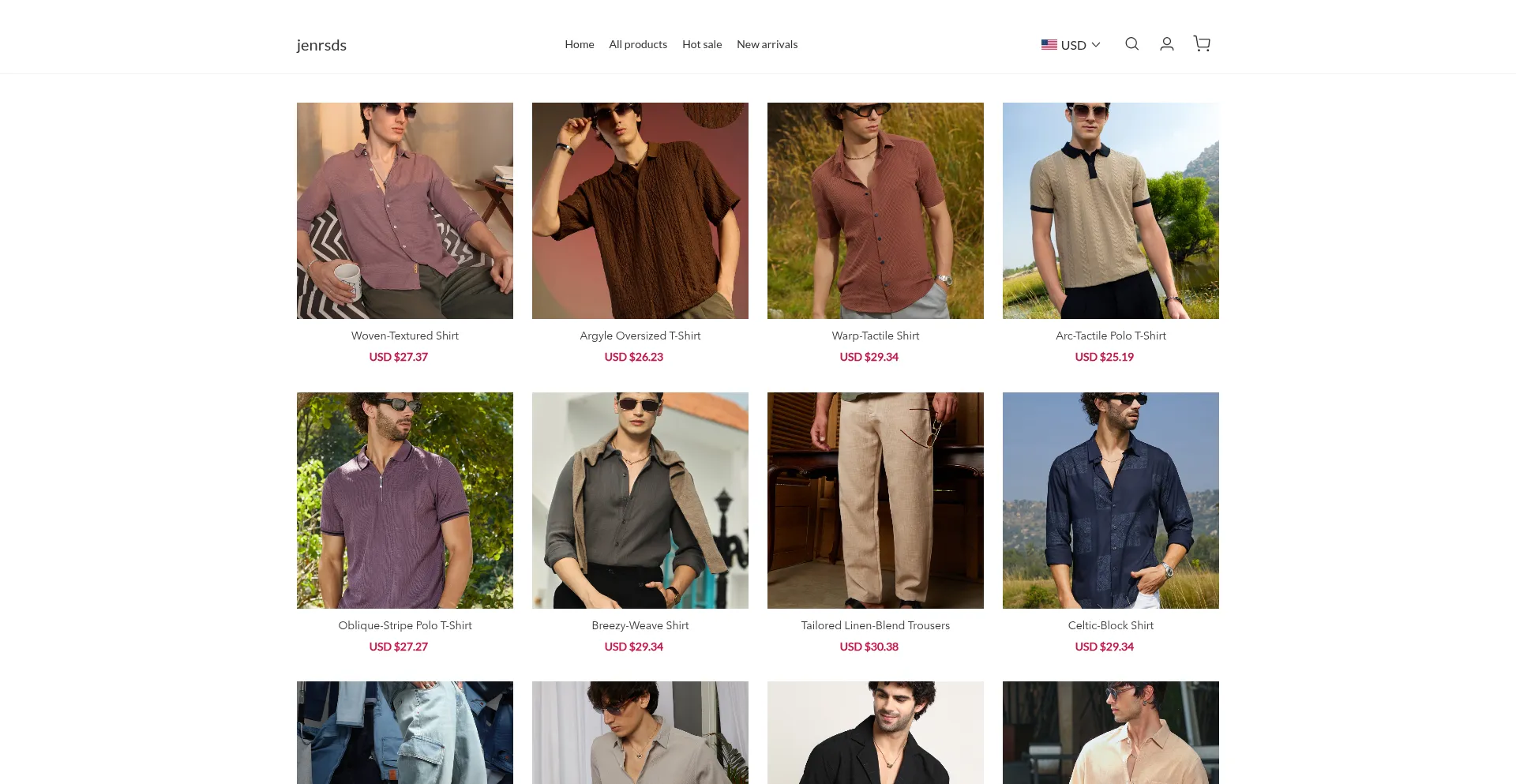 Website screenshot of Jenrsds.com