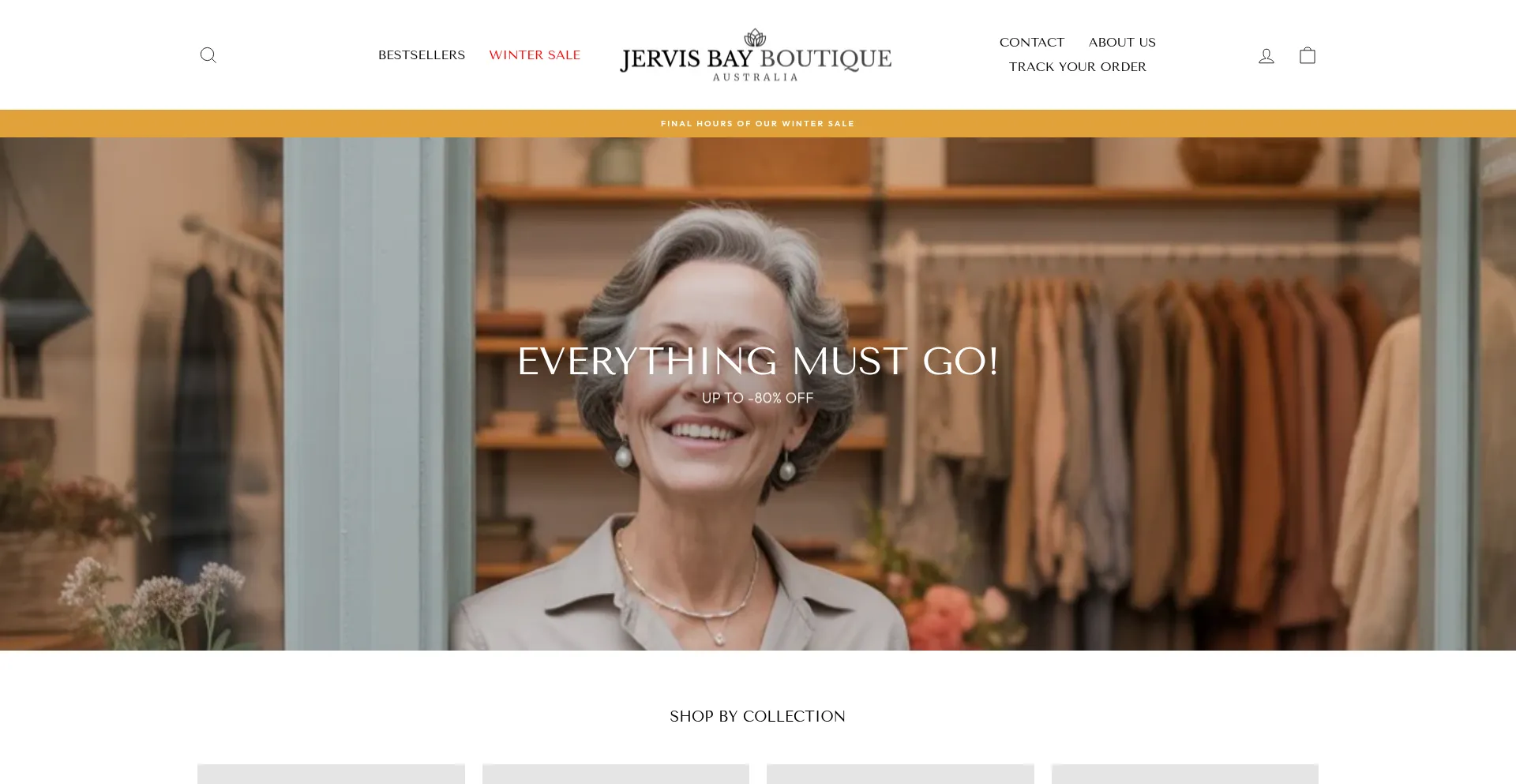 Website screenshot of Jervisbay-boutique.com