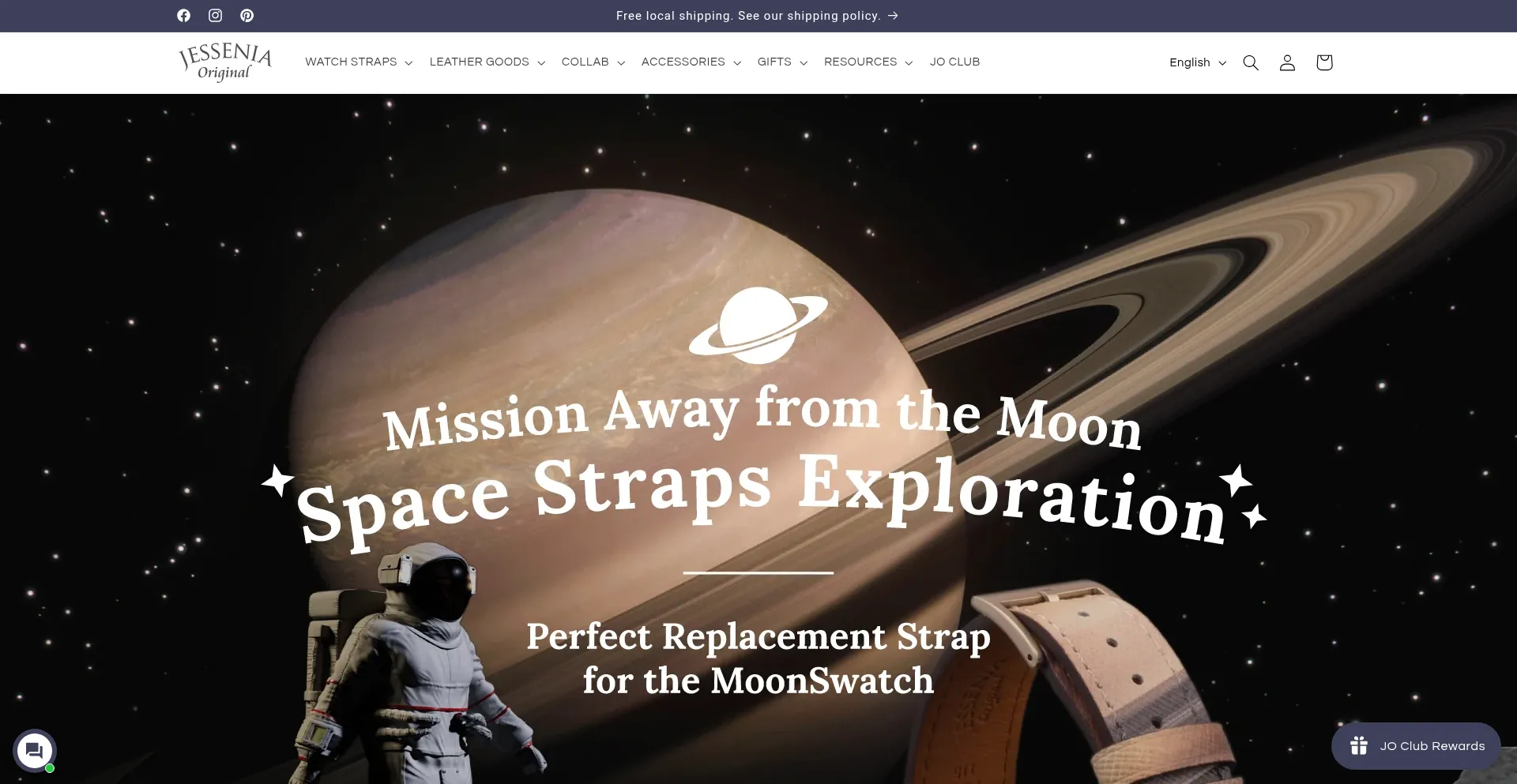 Website screenshot of Jessenia-original.com