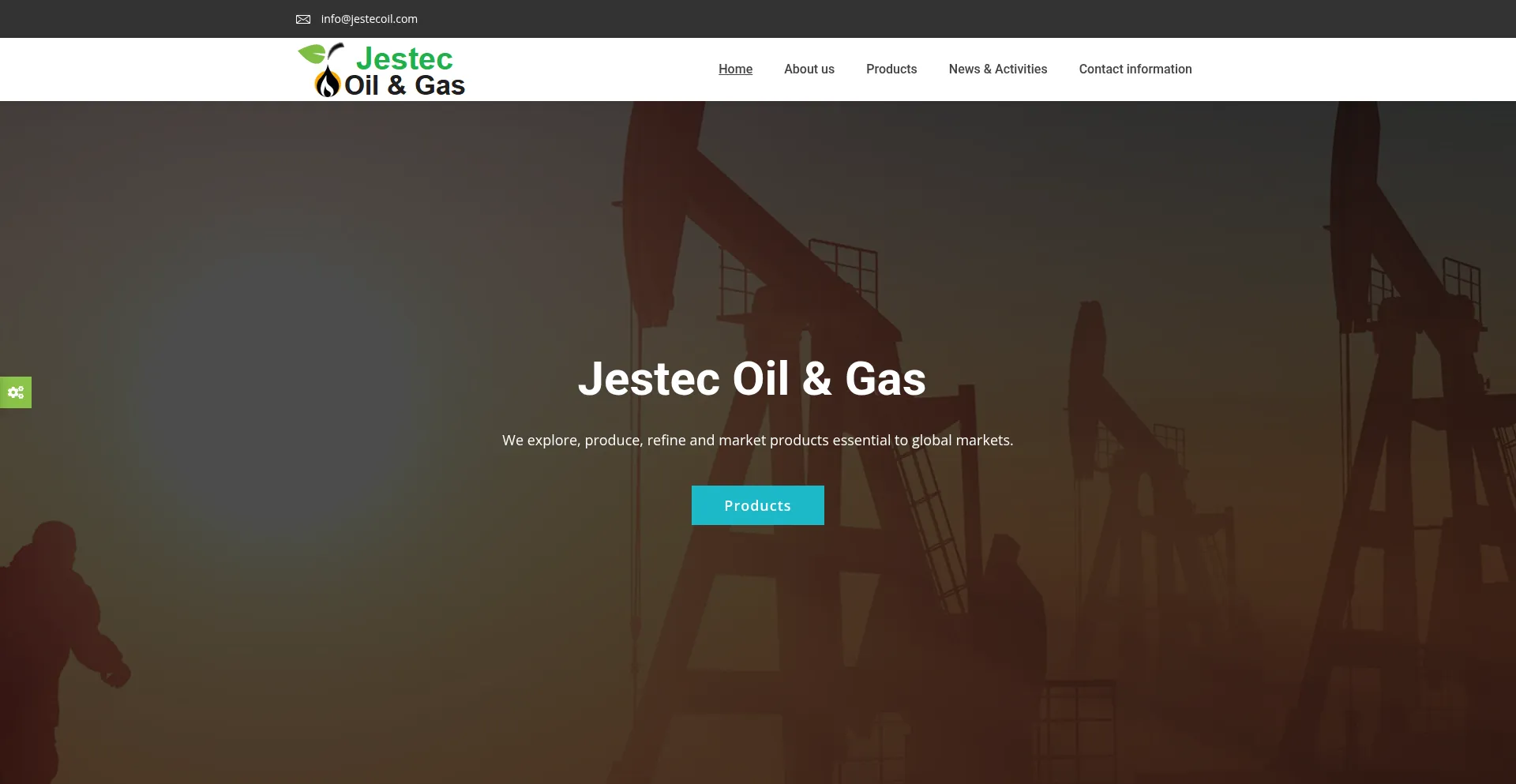 Website screenshot of Jestecoil.com