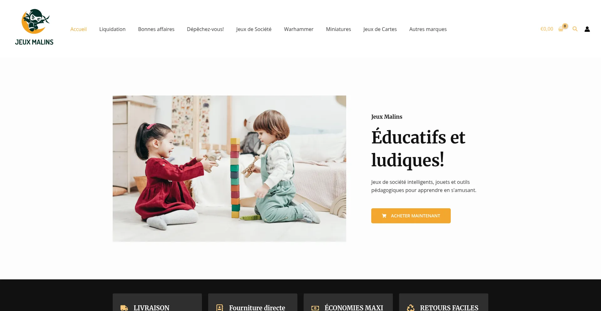 Jeuxmalins.com Screenshot