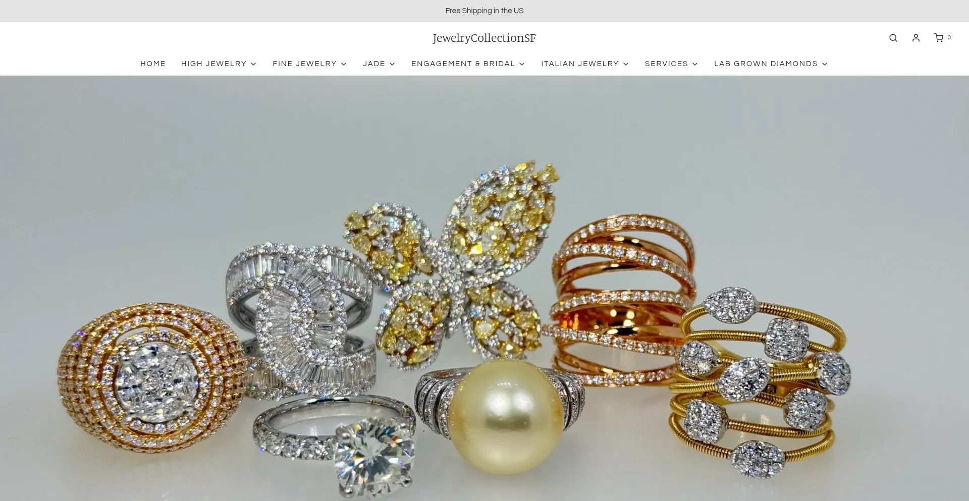 Jewelrycollectionsf.com Screenshot
