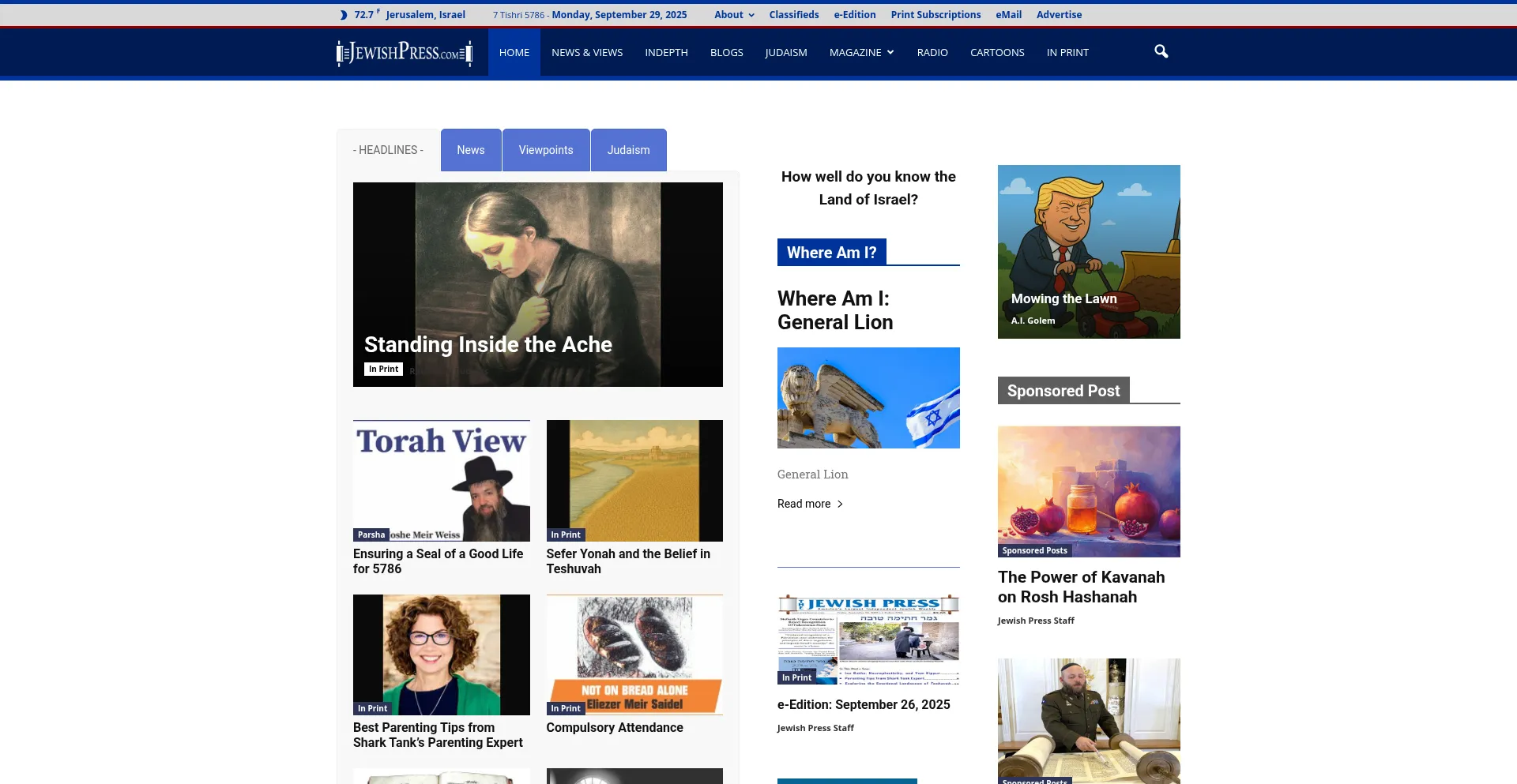 Jewishpress.com Screenshot