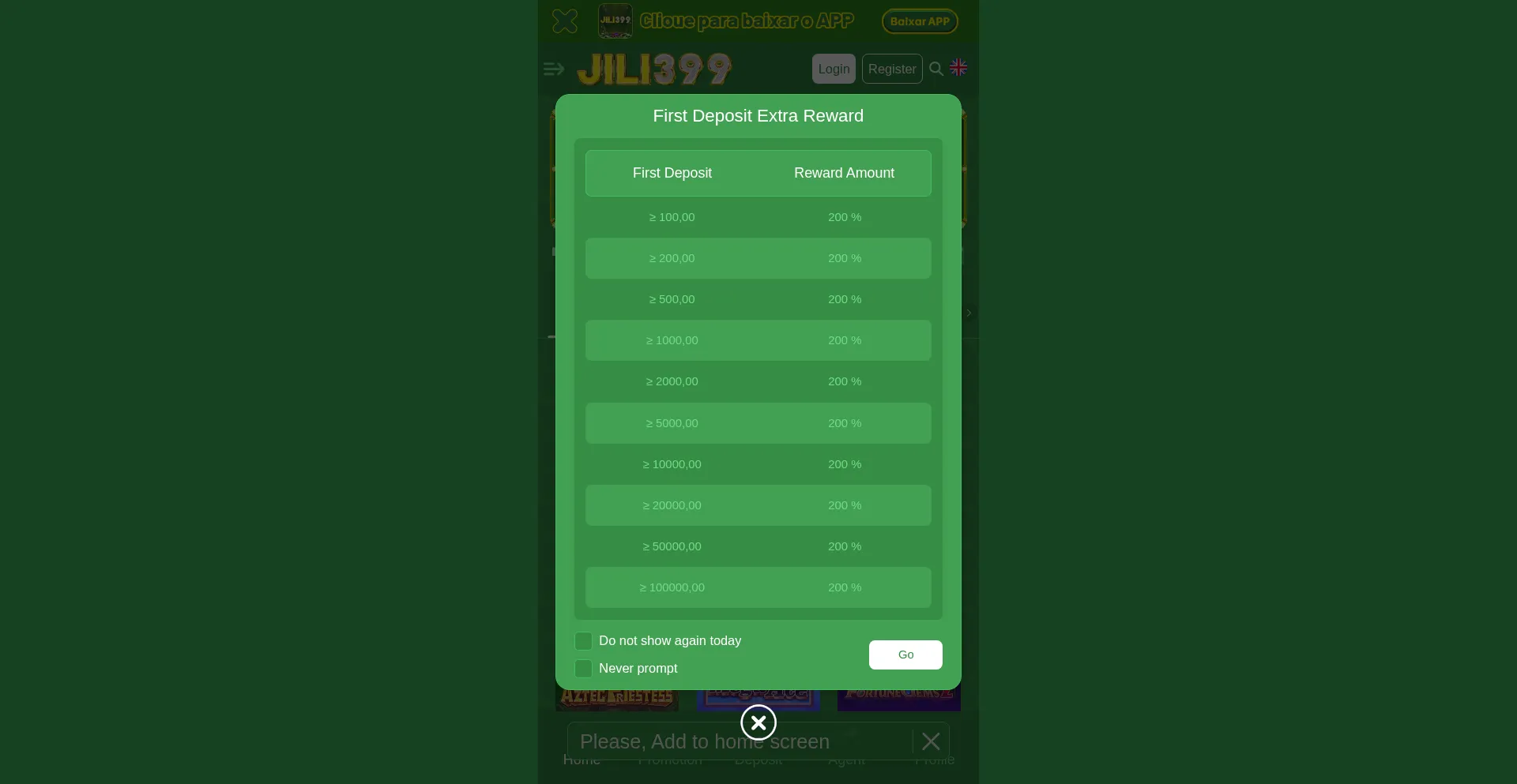 Website screenshot of Jili399.com