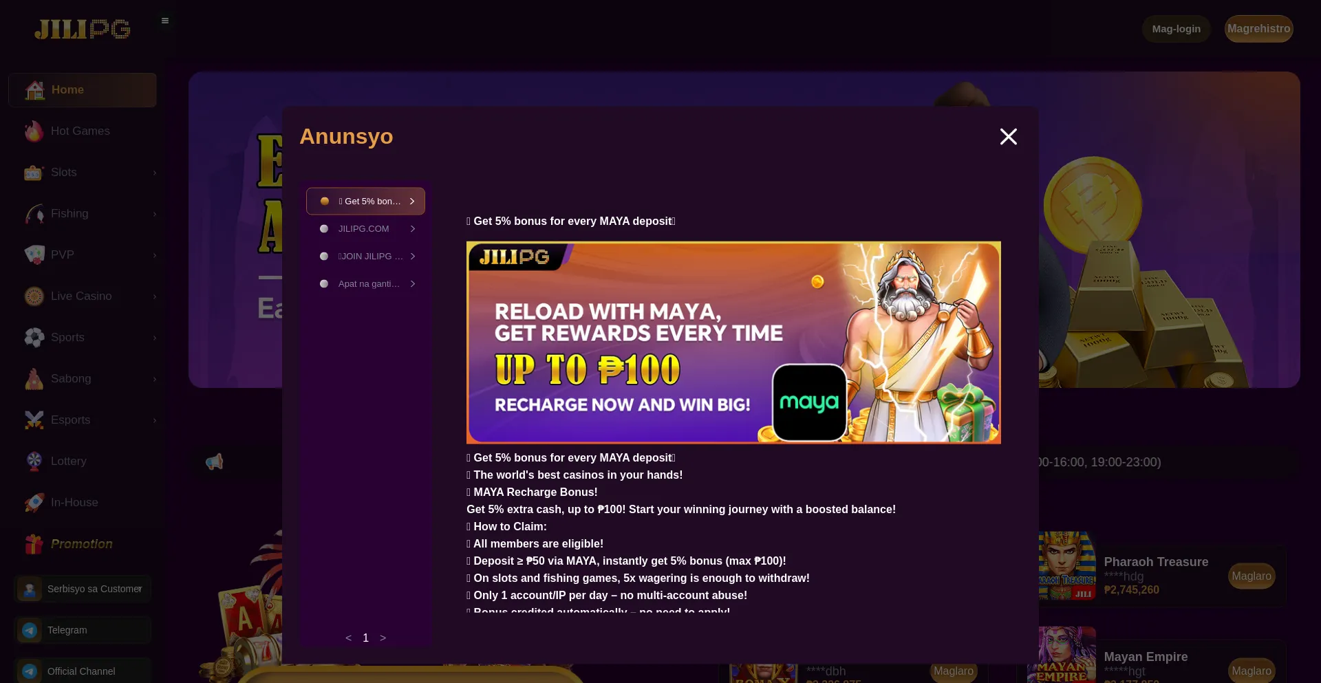 Website screenshot of Jilipg08.com