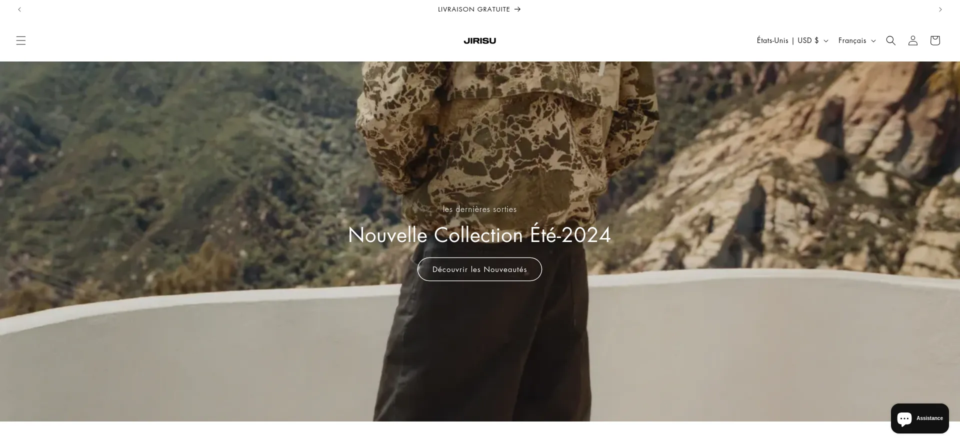 Website screenshot of Jirisu.com