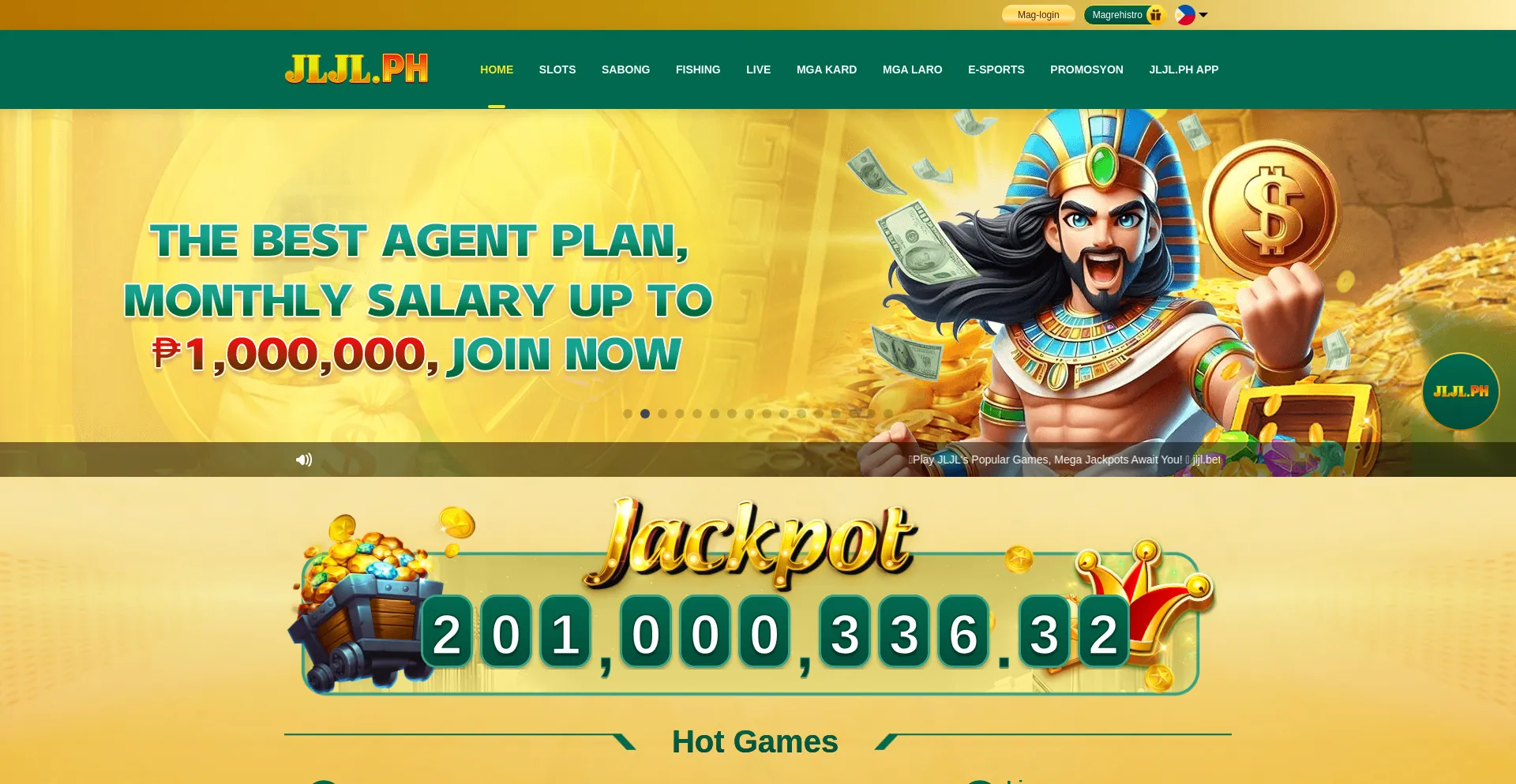Website screenshot of Jljl.ph