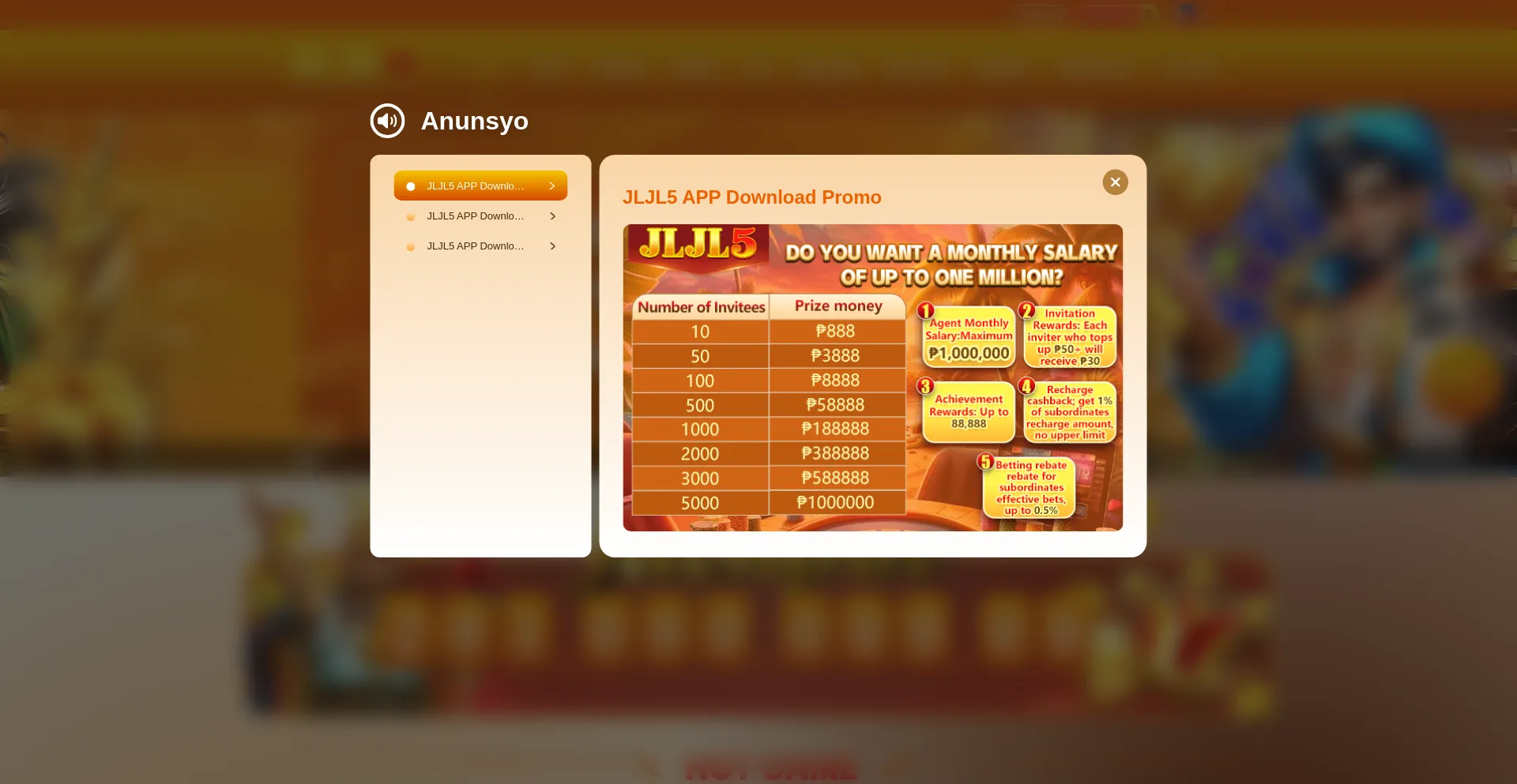 Website screenshot of Jljl5.ph
