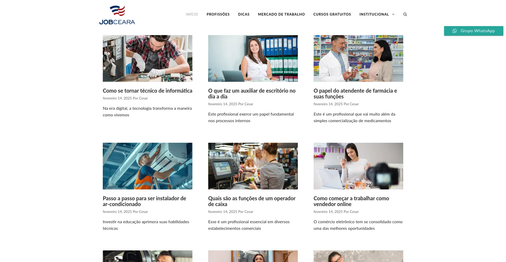 Jobceara.com Screenshot