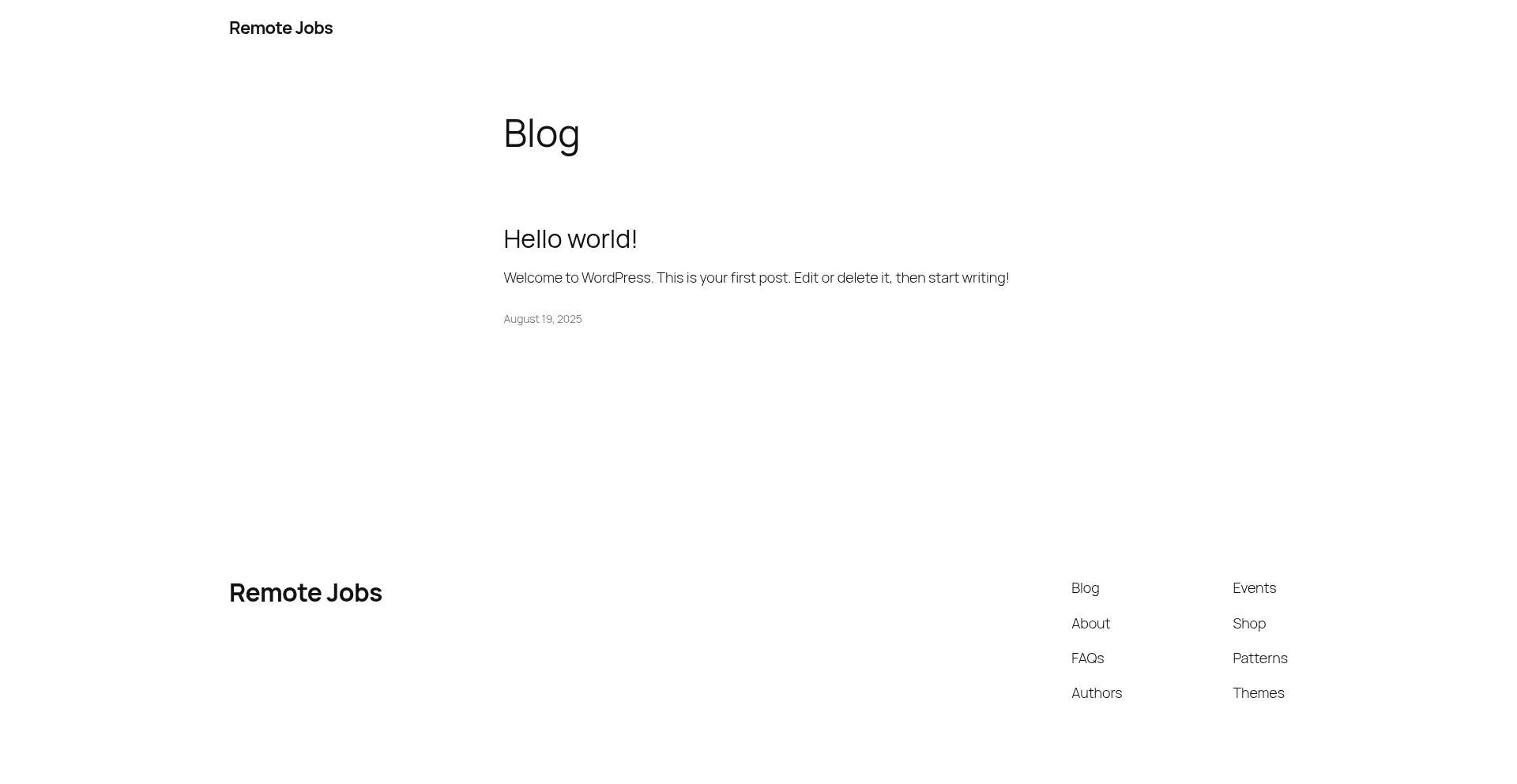 Website screenshot of Jobs.fdesd.xyz
