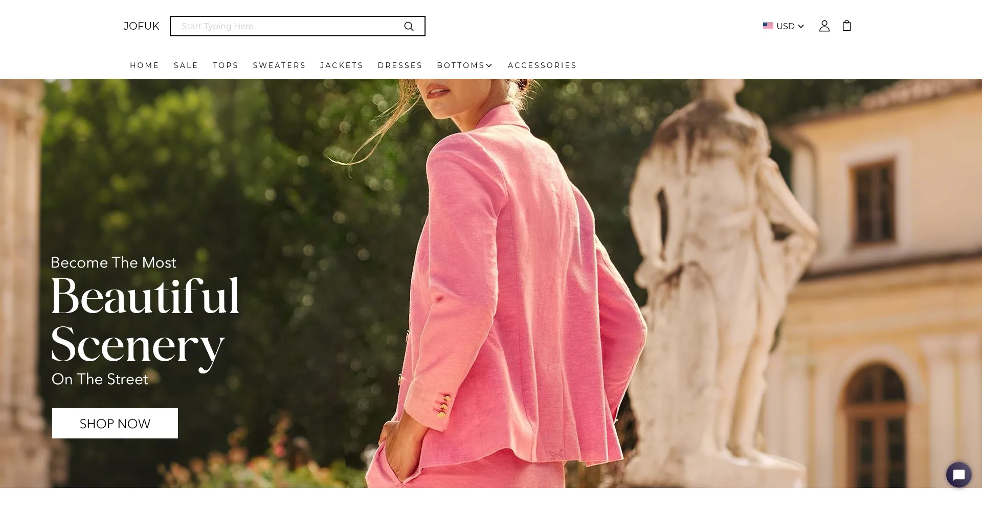 Website screenshot of Jofuk.com