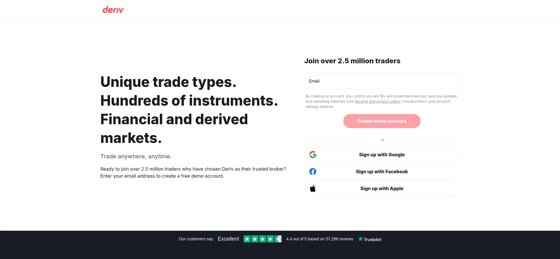 Join.deriv.com Screenshot