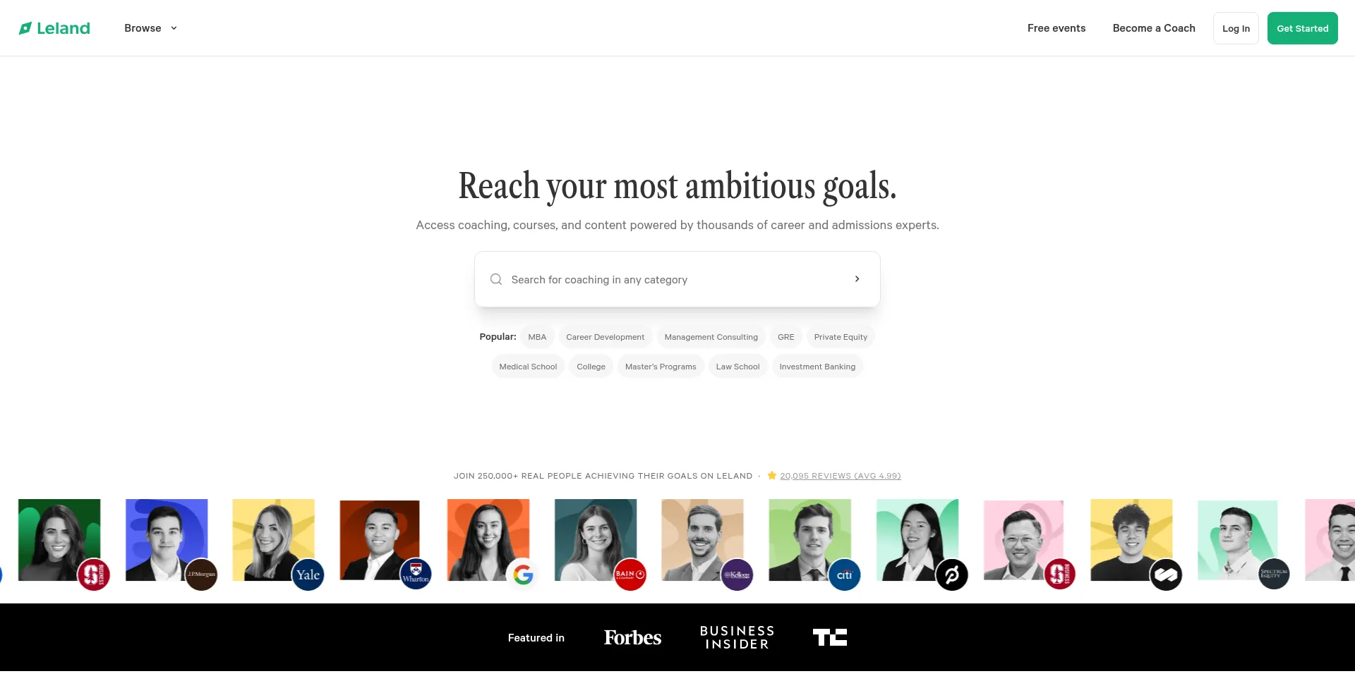 Joinleland.com Screenshot