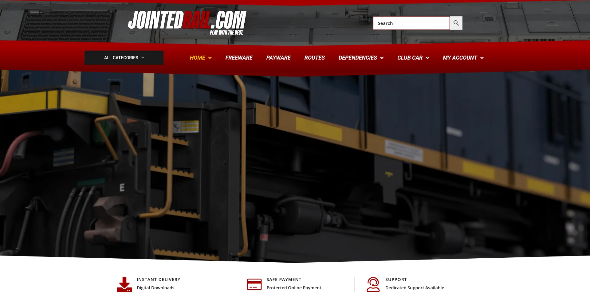 Website screenshot of Jointedrail.com