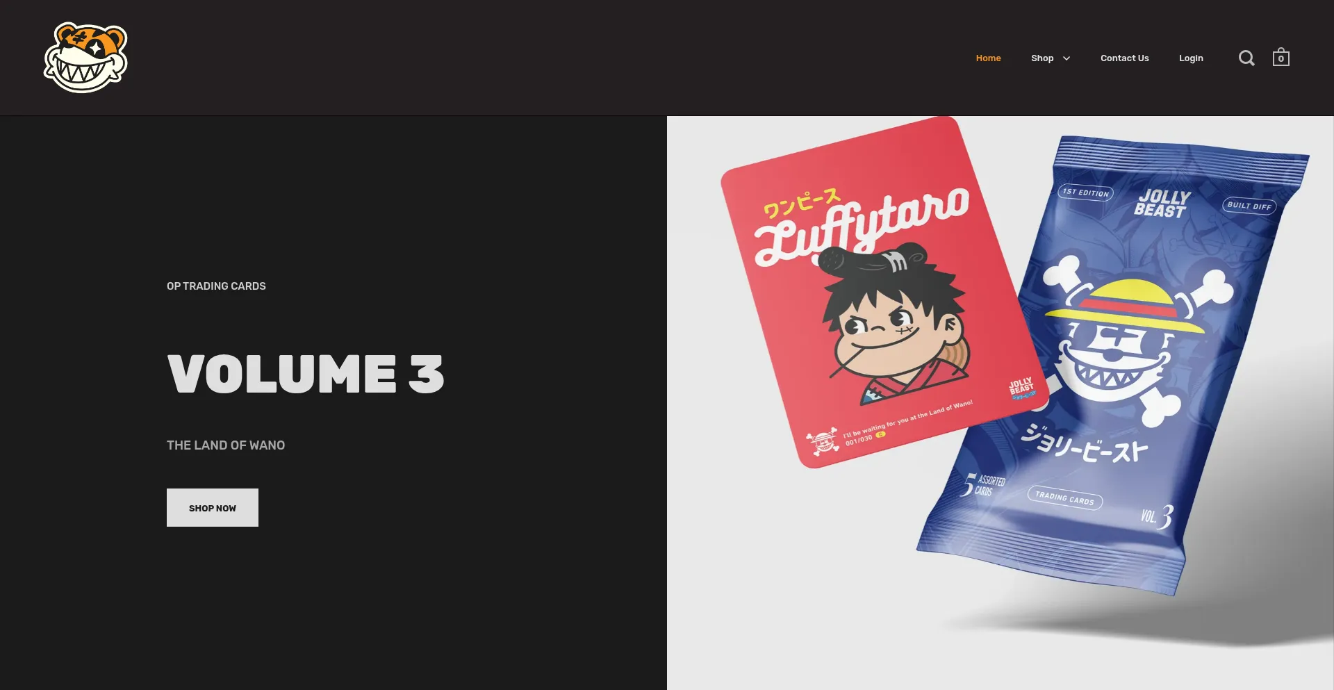 Website screenshot of Jollybeast.ca
