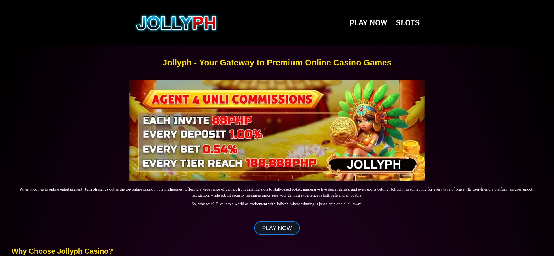 Website screenshot of Jollyph.info