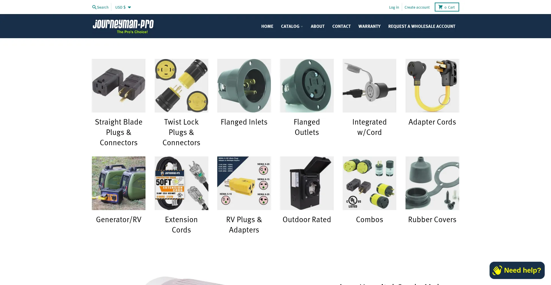 Website screenshot of Journeymanpro.com