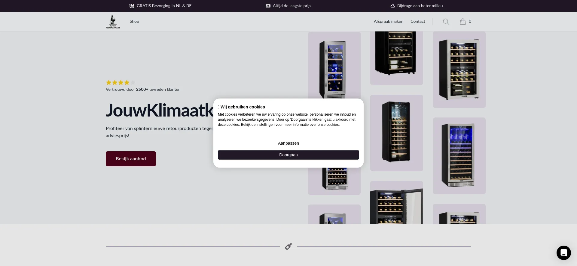 Jouwklimaatkast.nl Screenshot