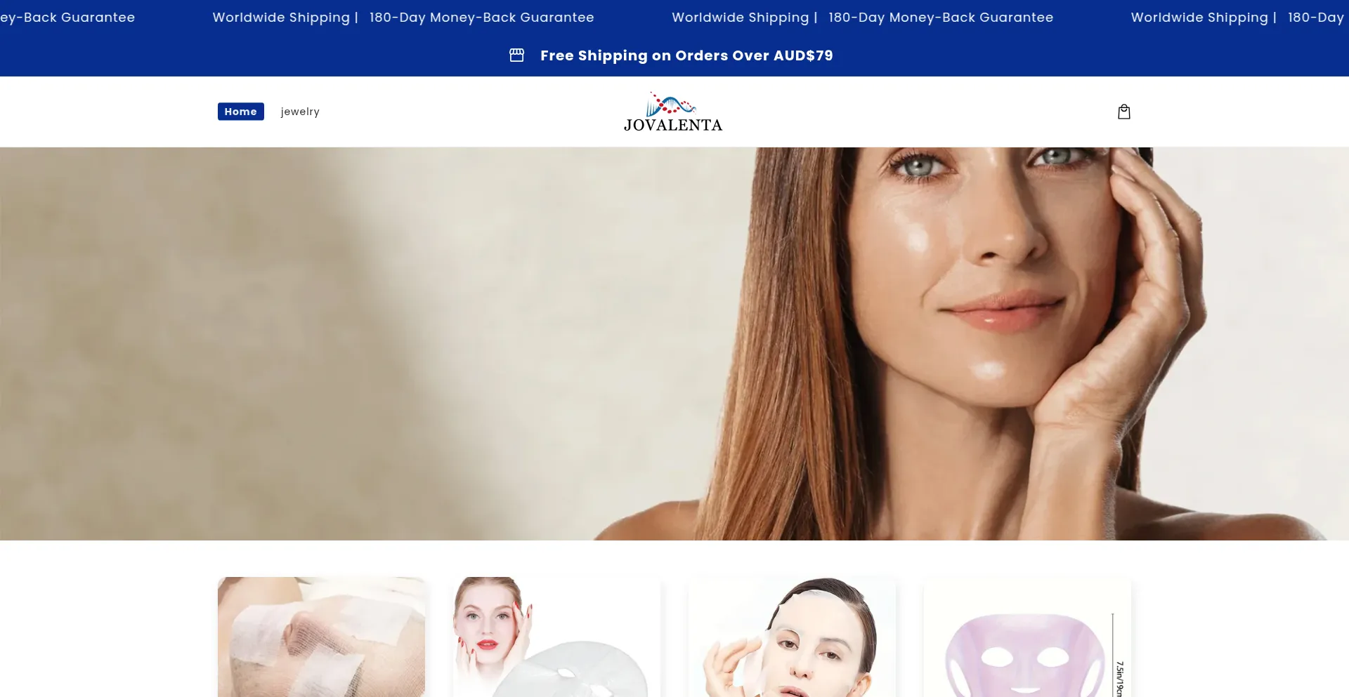 Website screenshot of Jovalenta.com