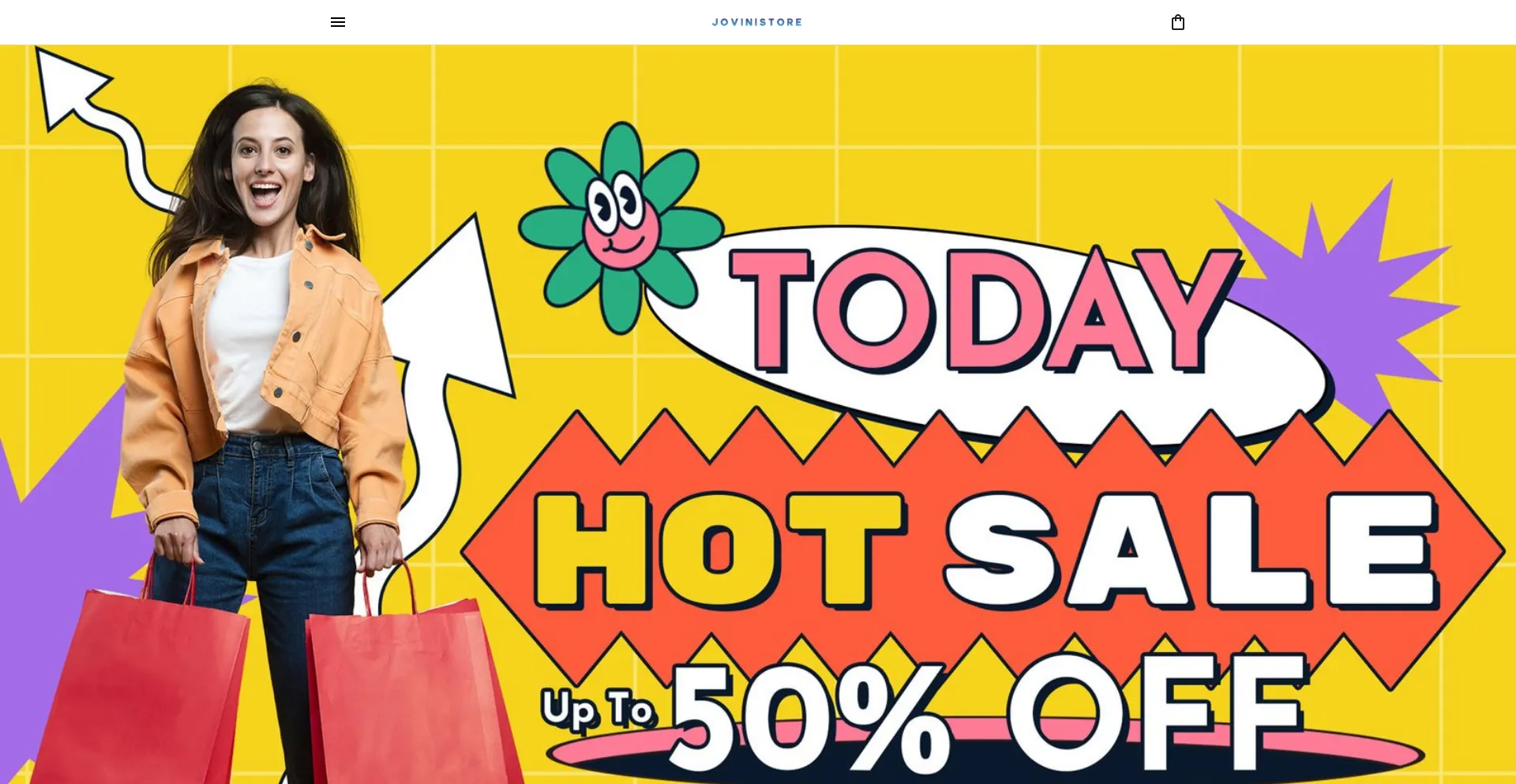 Website screenshot of Jovinistore.com