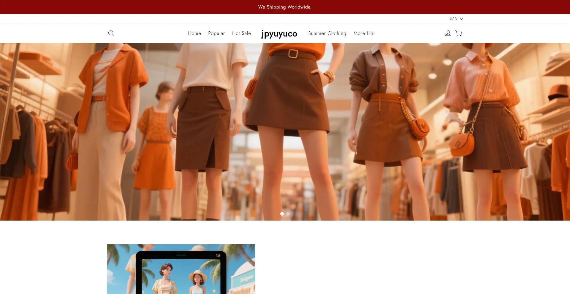 Website screenshot of Jpyuyuco.com